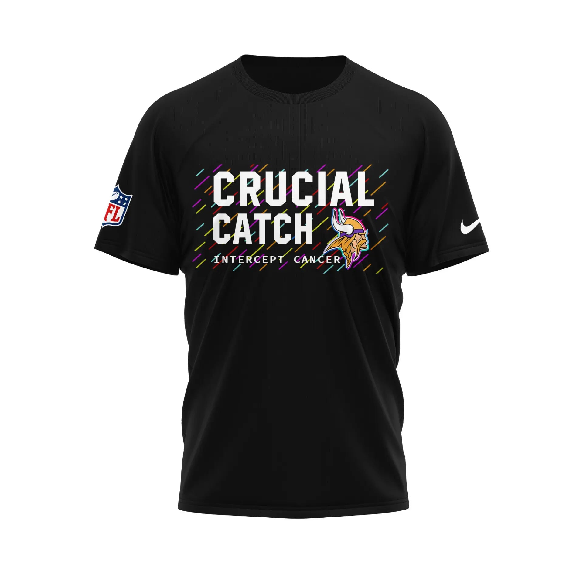 Minnesota Vikings | Premium NFL Crucial Catch 3D Shirt HI – HuddleStyle.com - Image 2