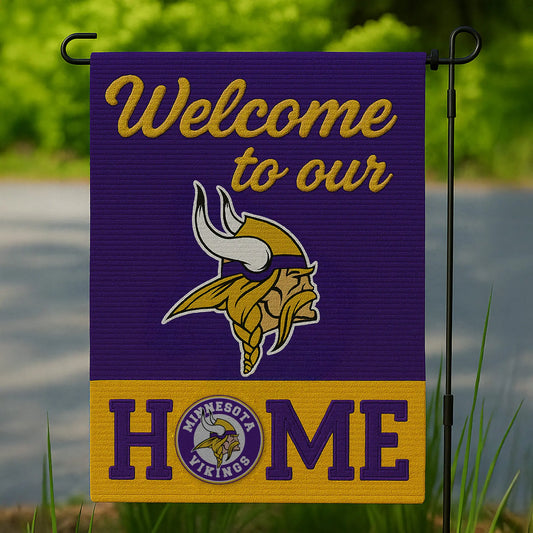 Minnesota Vikings | Premium NFL Welcome Home Flag HI – HuddleStyle.com - Main