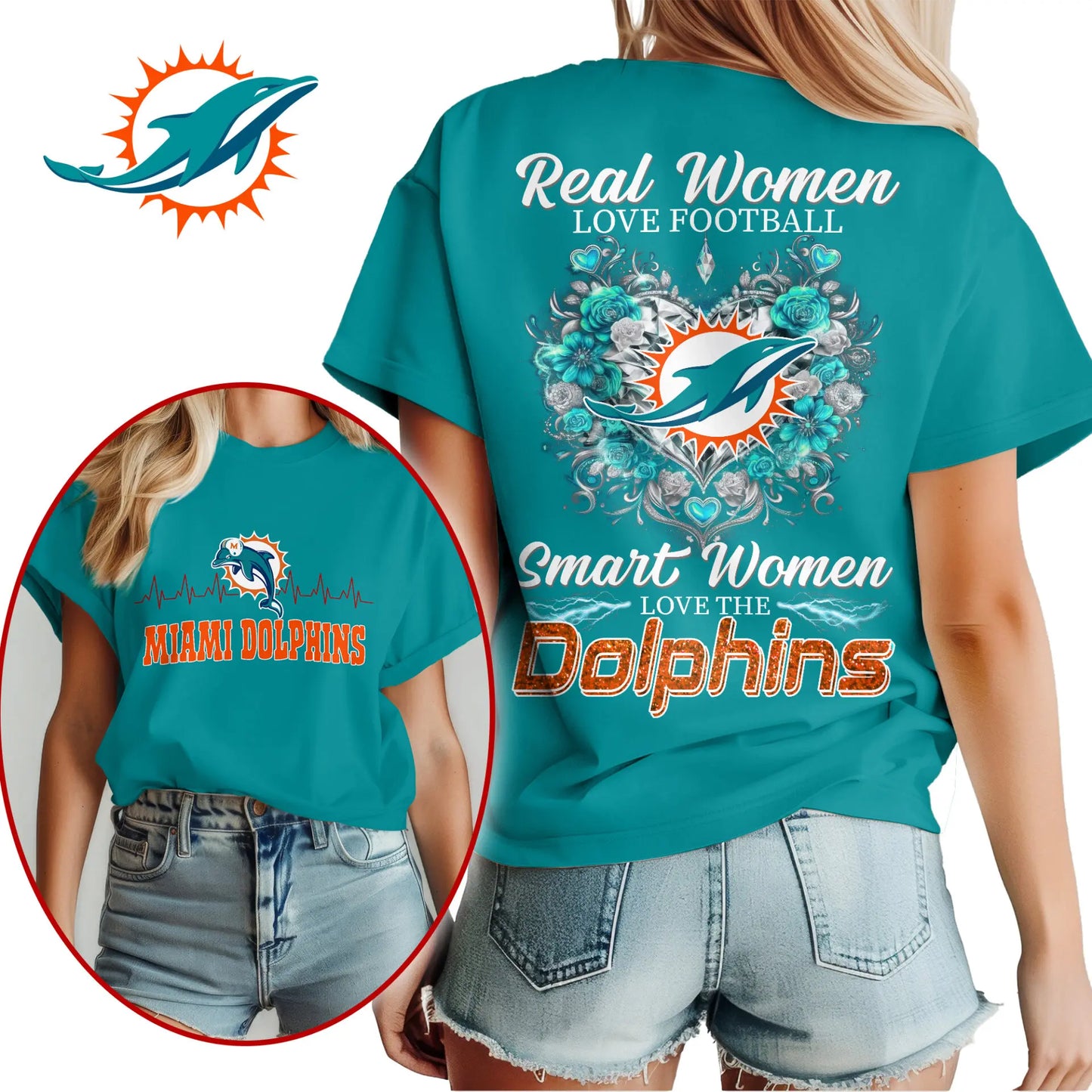 Miami Dolphins | Premium NFL Real Women Love Football NY – HuddleStyle.com - Image 2