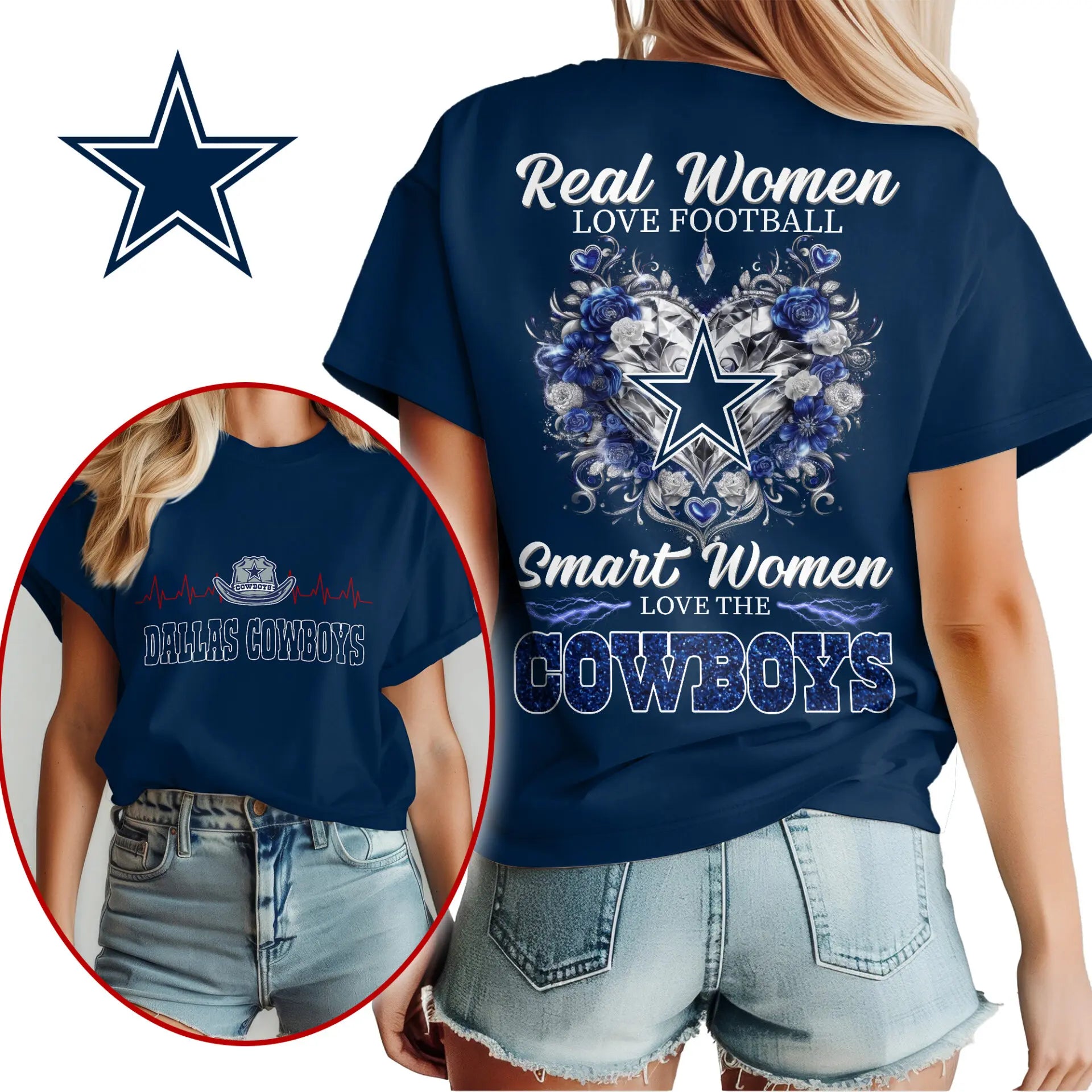 Dallas Cowboys | Premium NFL Real Women Love Football NY – HuddleStyle.com - Image 2