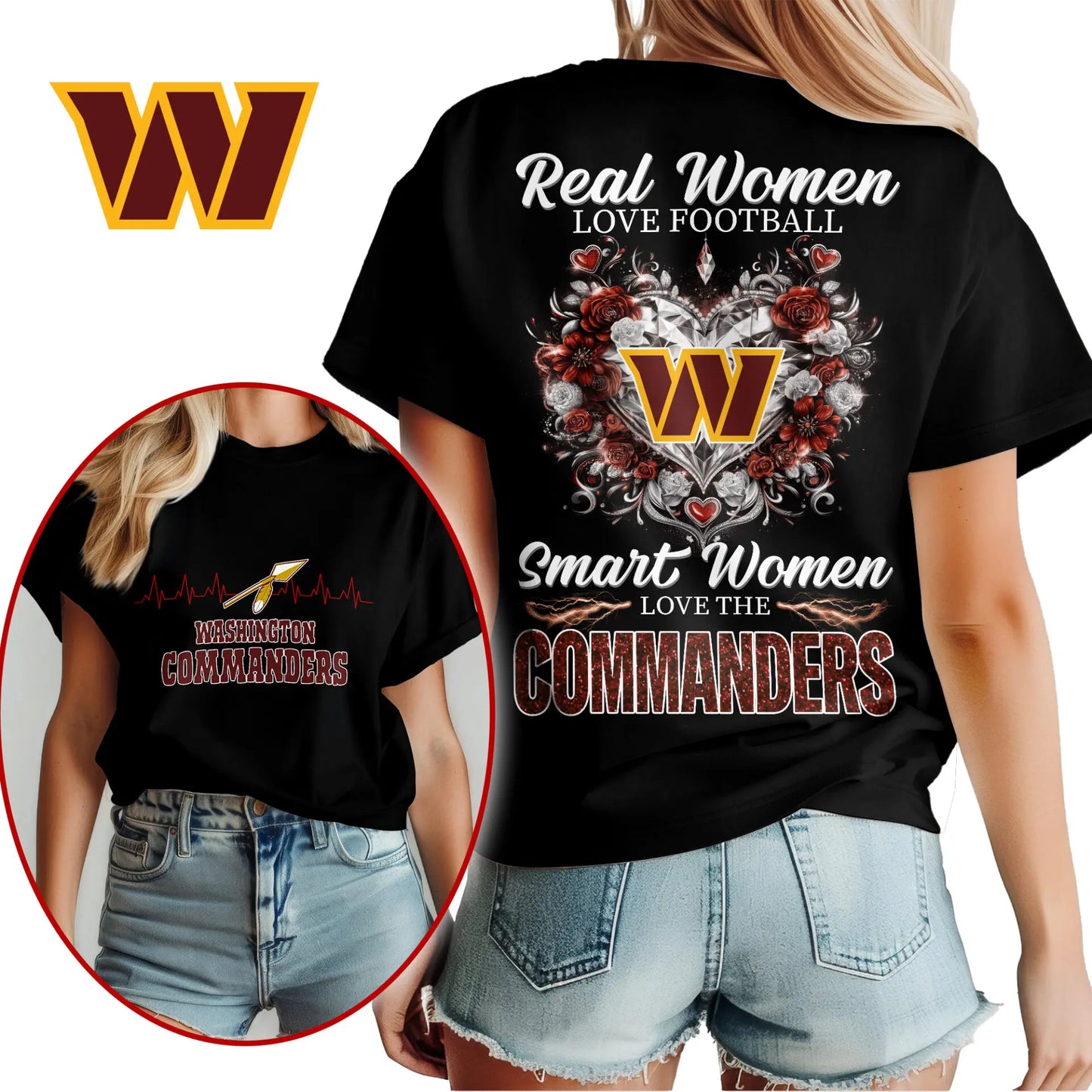 Washington Commanders | Premium NFL Real Women Love Football NY – HuddleStyle.com - Image 3