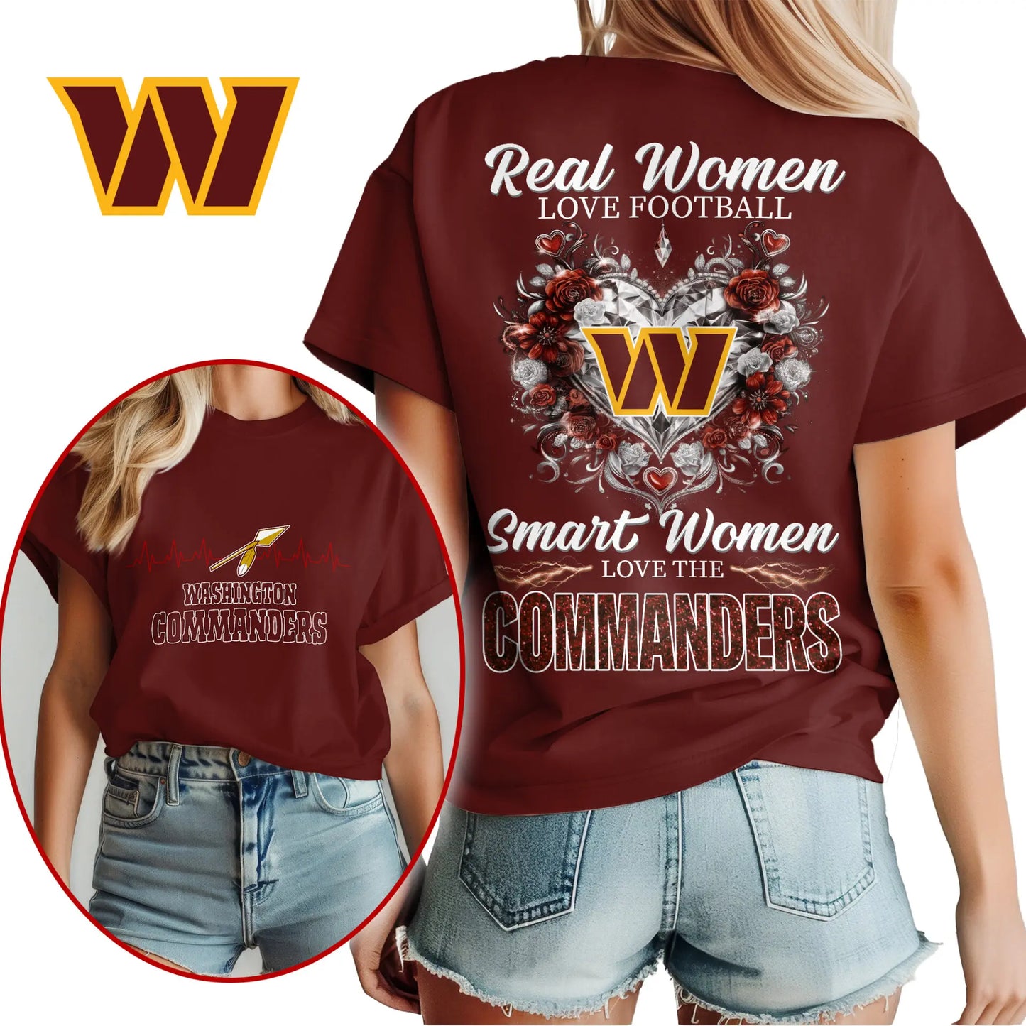 Washington Commanders | Premium NFL Real Women Love Football NY – HuddleStyle.com - Main