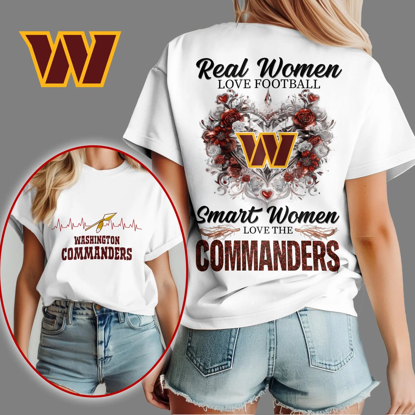 Washington Commanders | Premium NFL Real Women Love Football NY – HuddleStyle.com - Image 2