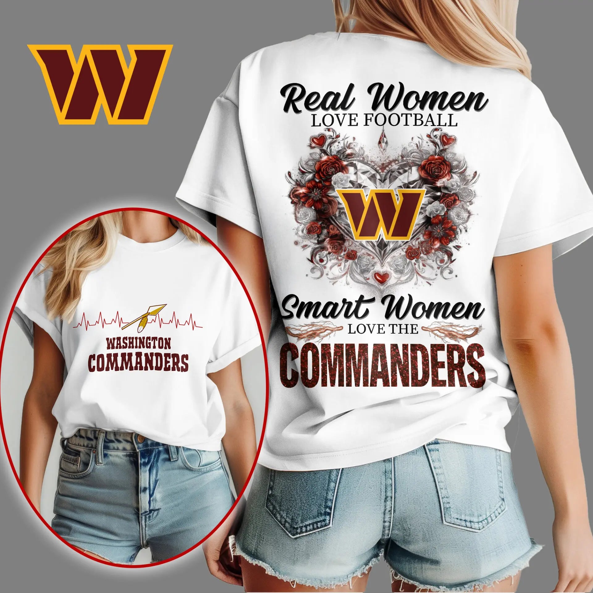 Washington Commanders | Premium NFL Real Women Love Football NY – HuddleStyle.com - Image 2