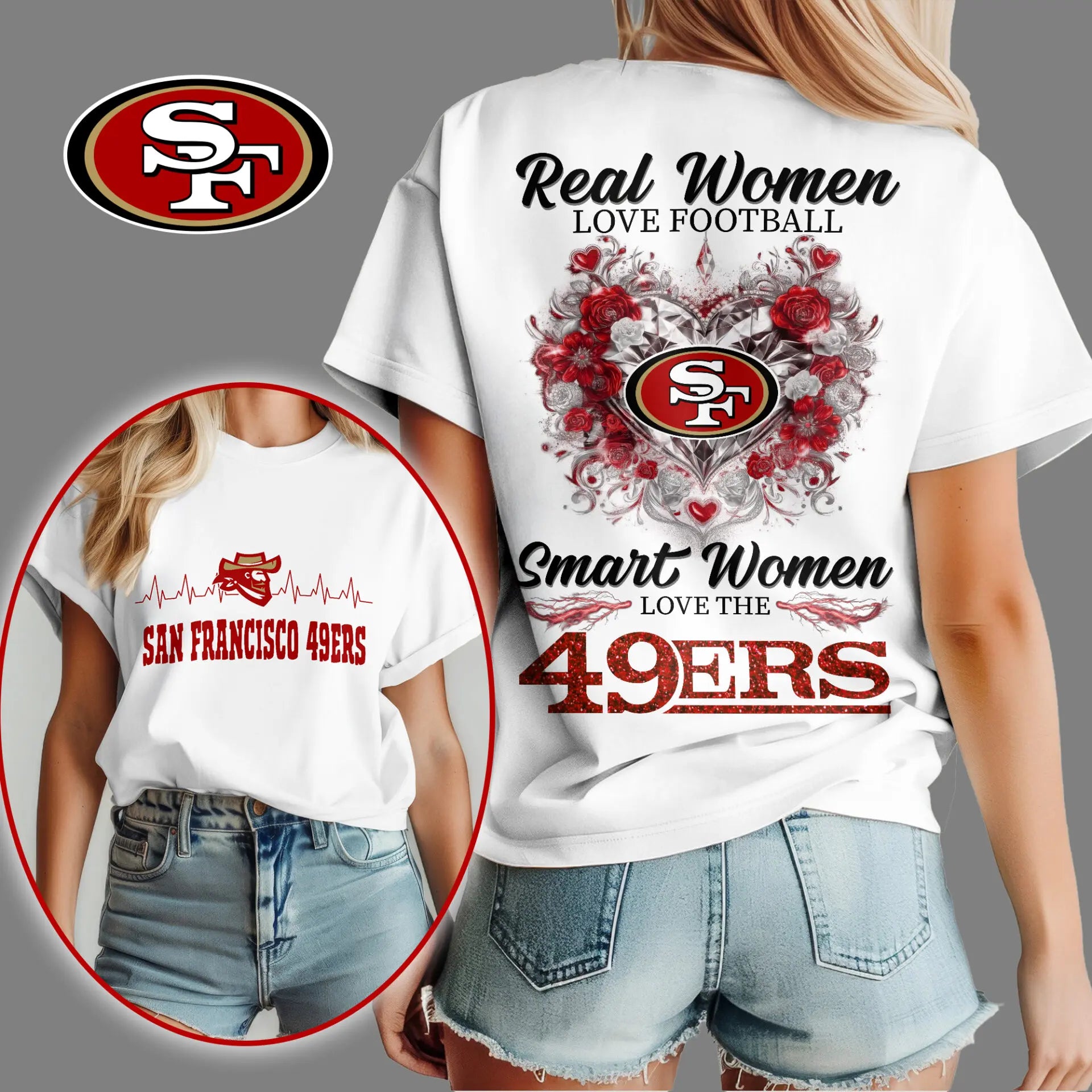 San Francisco 49ers | Premium NFL Real Women Love Football NY – HuddleStyle.com - Image 3
