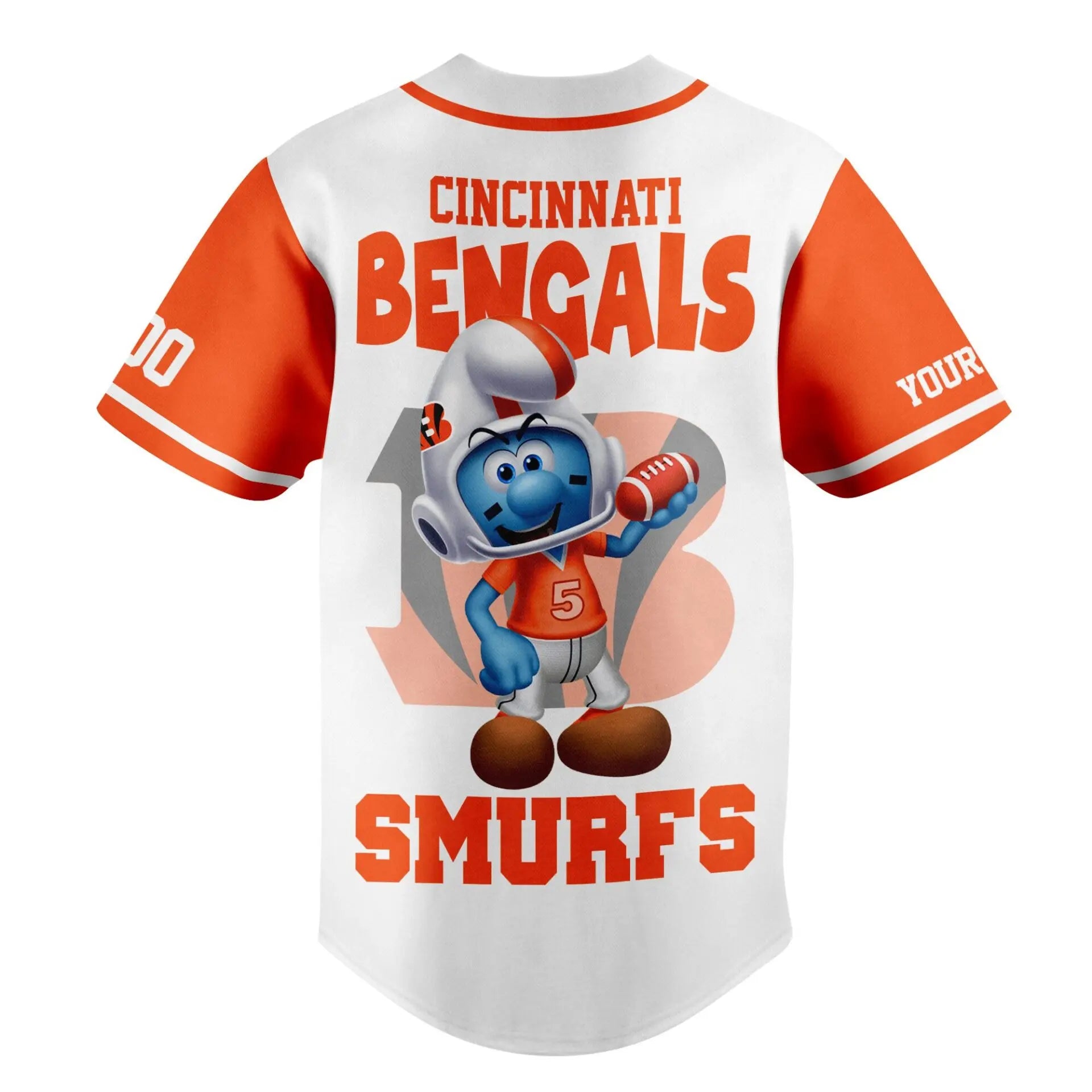 Cincinnati Bengals | Premium NFL x Smurfs Jersey NY – HuddleStyle.com - Main