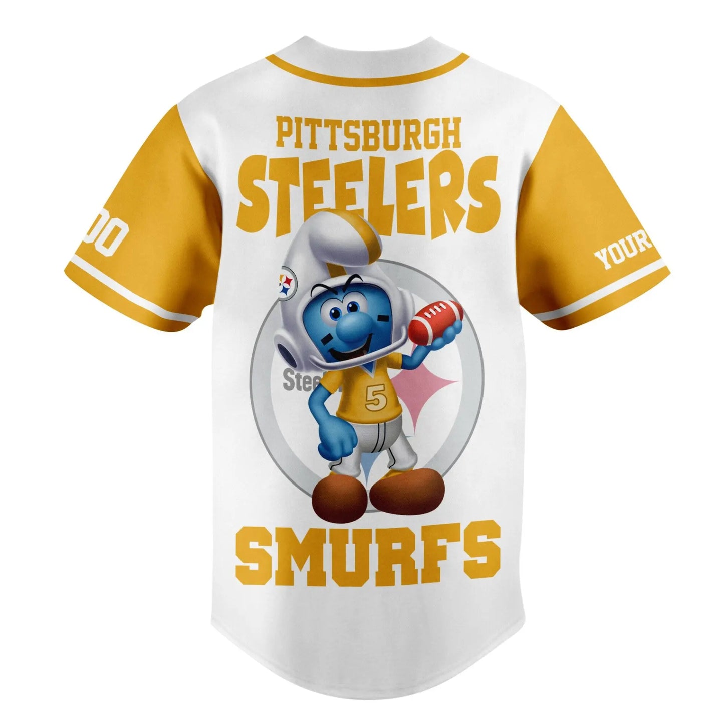 Pittsburgh Steelers | Premium NFL x Smurfs Jersey NY – HuddleStyle.com - Main