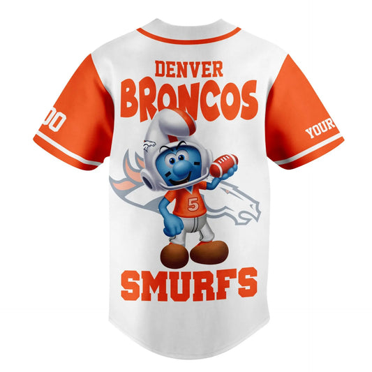 Denver Broncos | Premium NFL x Smurfs Jersey NY – HuddleStyle.com - Main