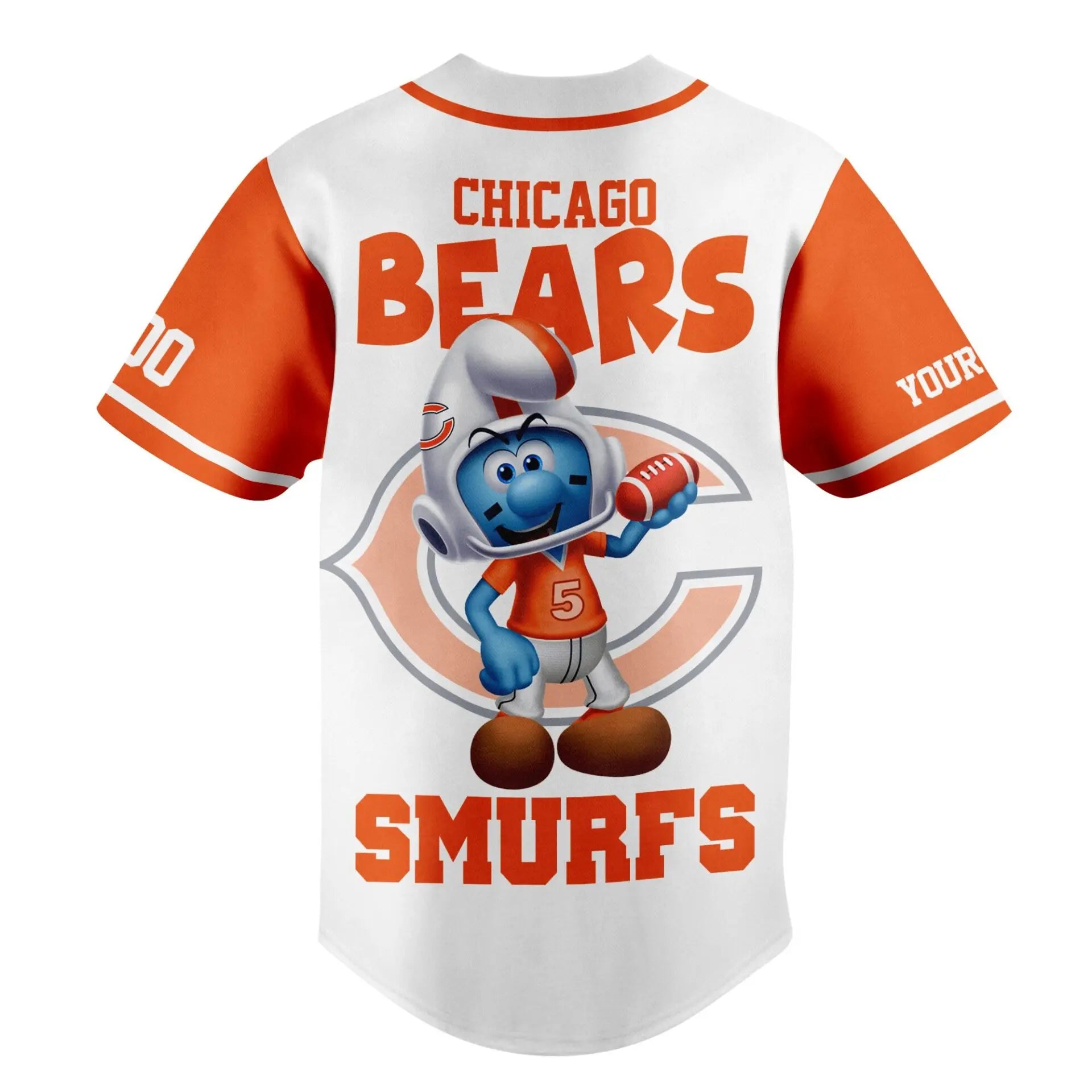 Chicago Bears | Premium NFL x Smurfs Jersey NY – HuddleStyle.com - Image 3