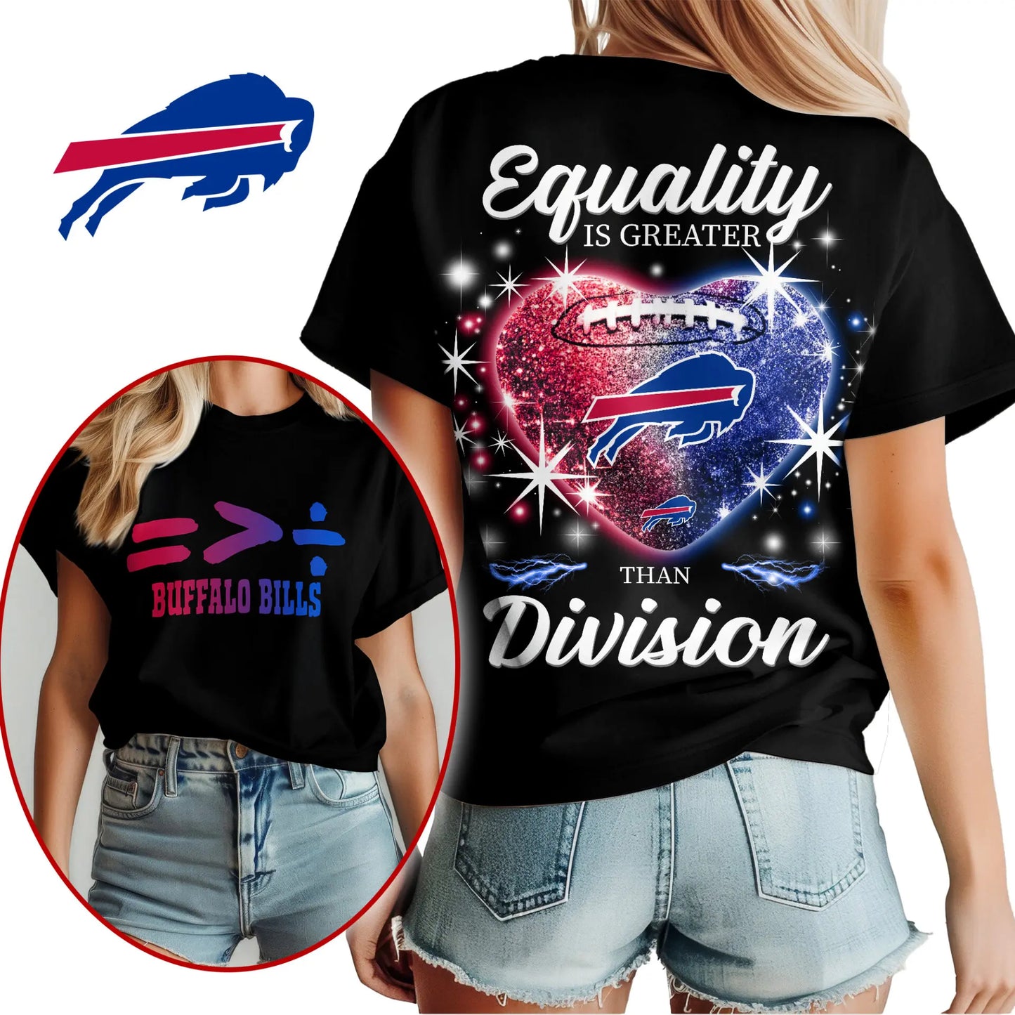 Buffalo Bills | Premium Women’s Equality Day Women’s Shirt NY – HuddleStyle.com - Main