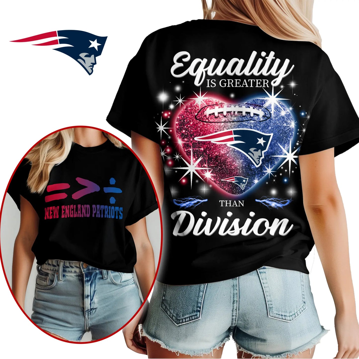 New England Patriots | Premium Women’s Equality Day Women’s Shirt NY – HuddleStyle.com - Main