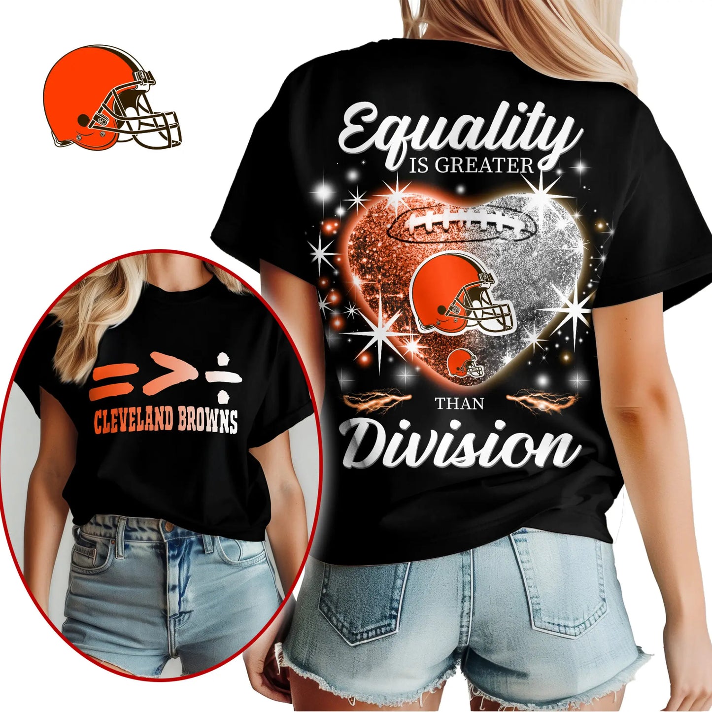 Cleveland Browns | Premium Women’s Equality Day Women’s Shirt NY – HuddleStyle.com - Main