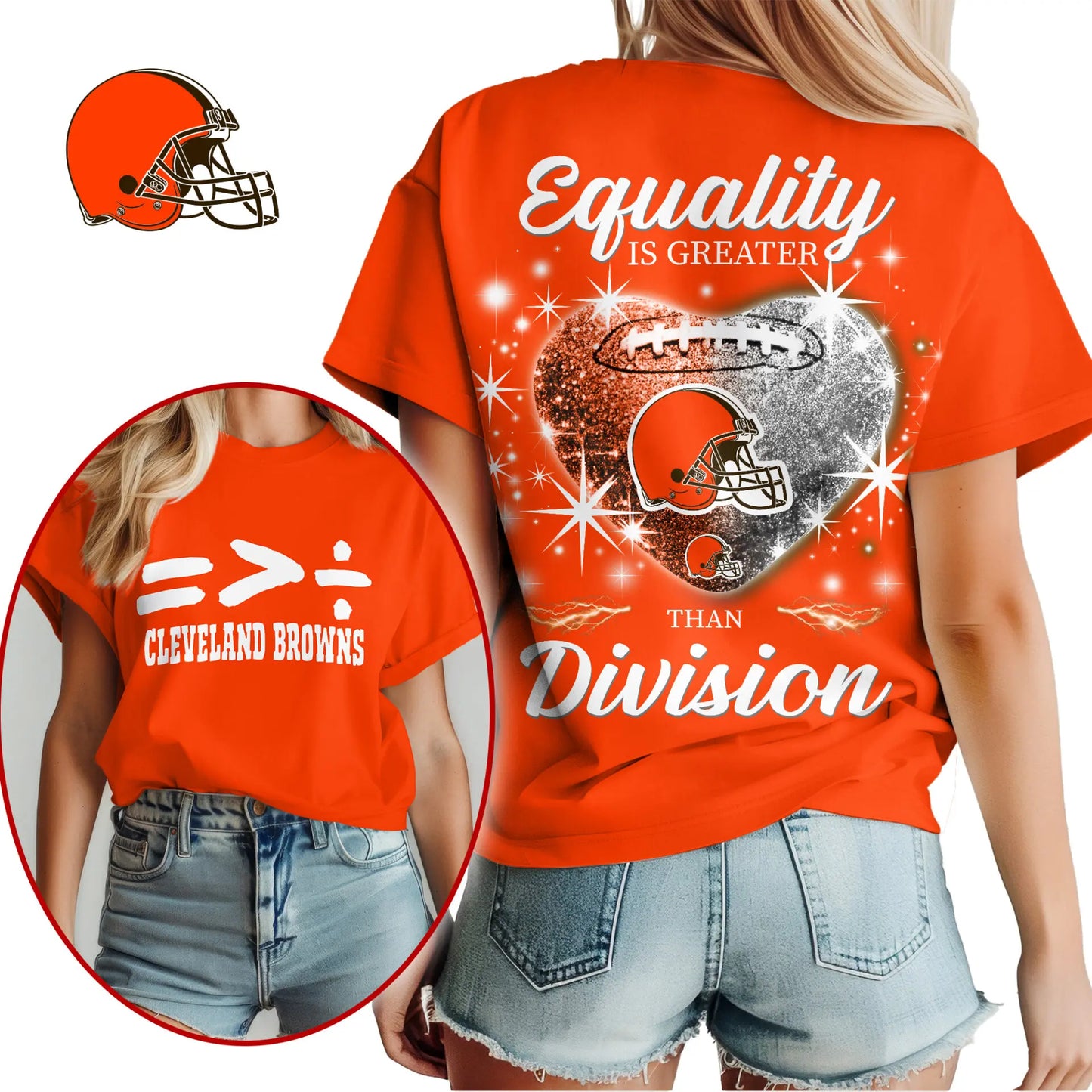 Cleveland Browns | Premium Women’s Equality Day Women’s Shirt NY – HuddleStyle.com - Image 2