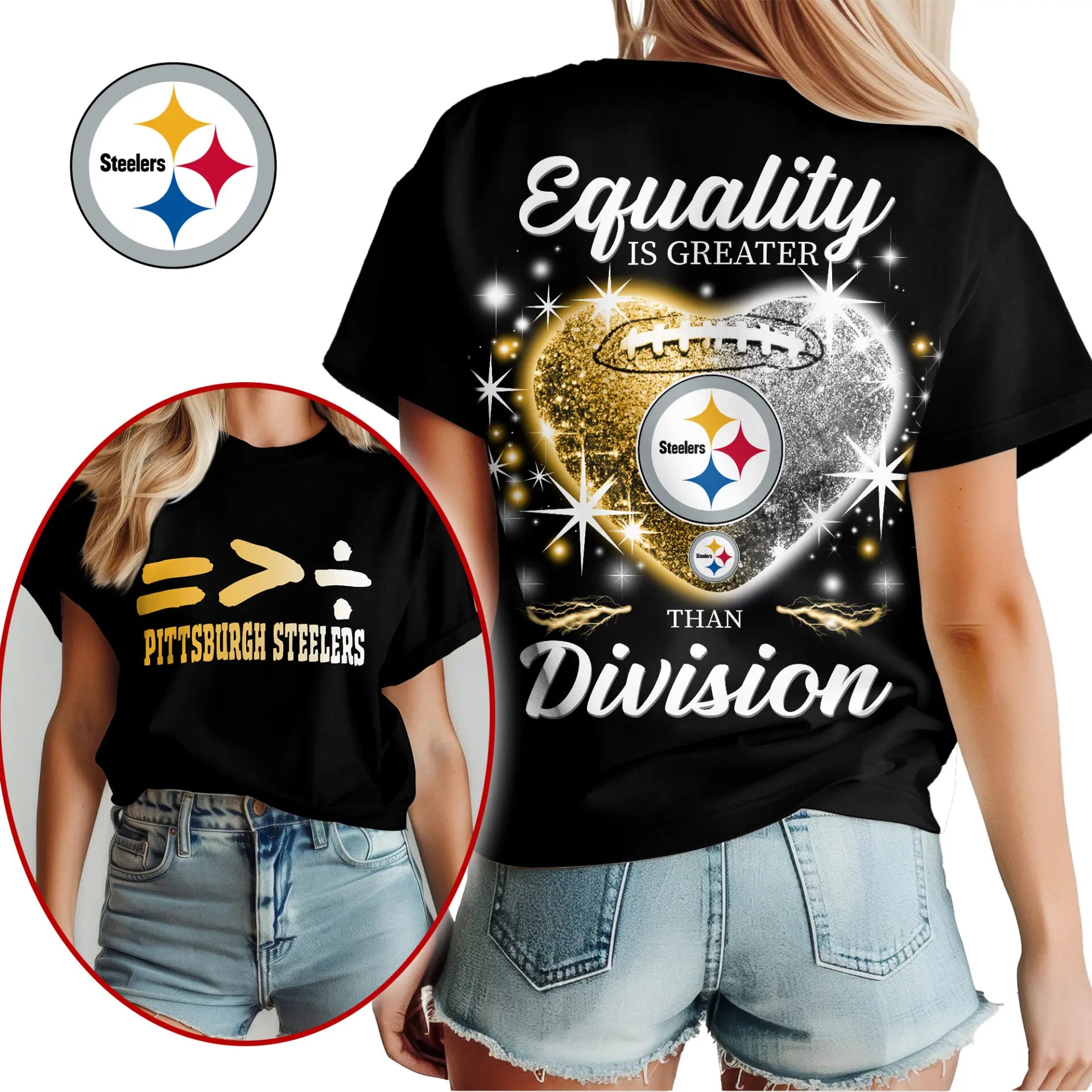 Pittsburgh Steelers | Premium Women’s Equality Day Women’s Shirt NY – HuddleStyle.com - Image 2