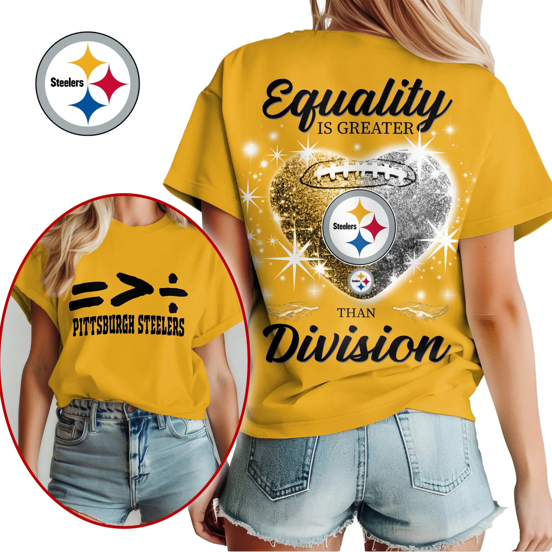 Pittsburgh Steelers | Premium Women’s Equality Day Women’s Shirt NY – HuddleStyle.com - Main