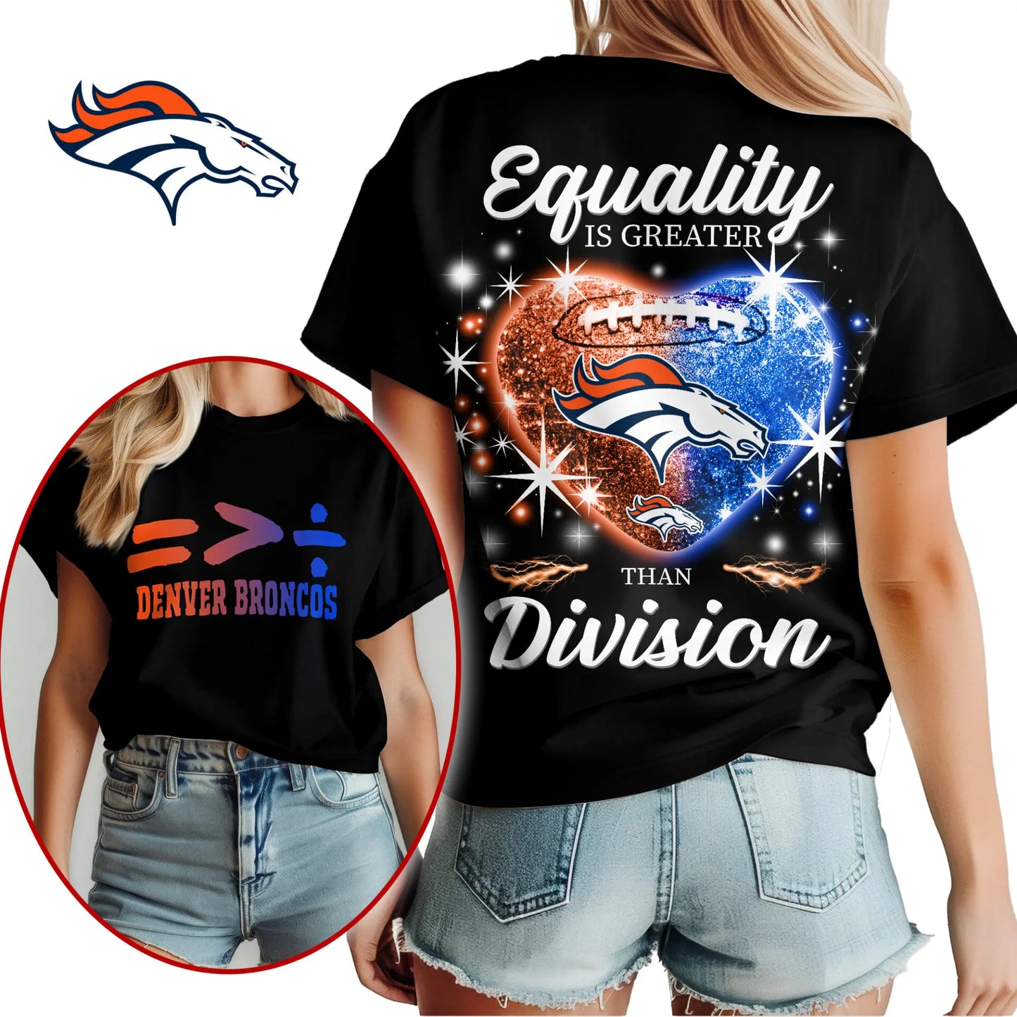 Denver Broncos | Premium Women’s Equality Day Women’s Shirt NY – HuddleStyle.com - Main