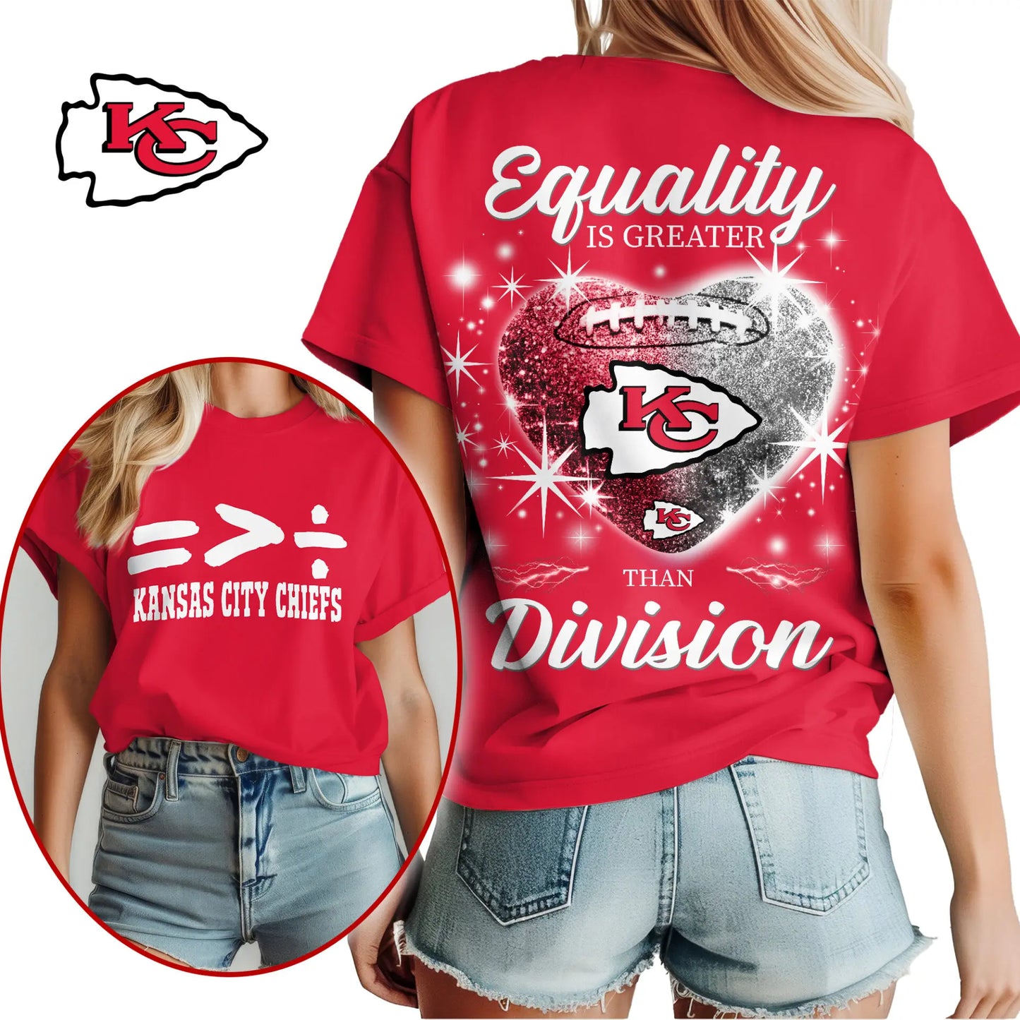 Kansas City Chiefs | Premium Women’s Equality Day Women’s Shirt NY – HuddleStyle.com - Main