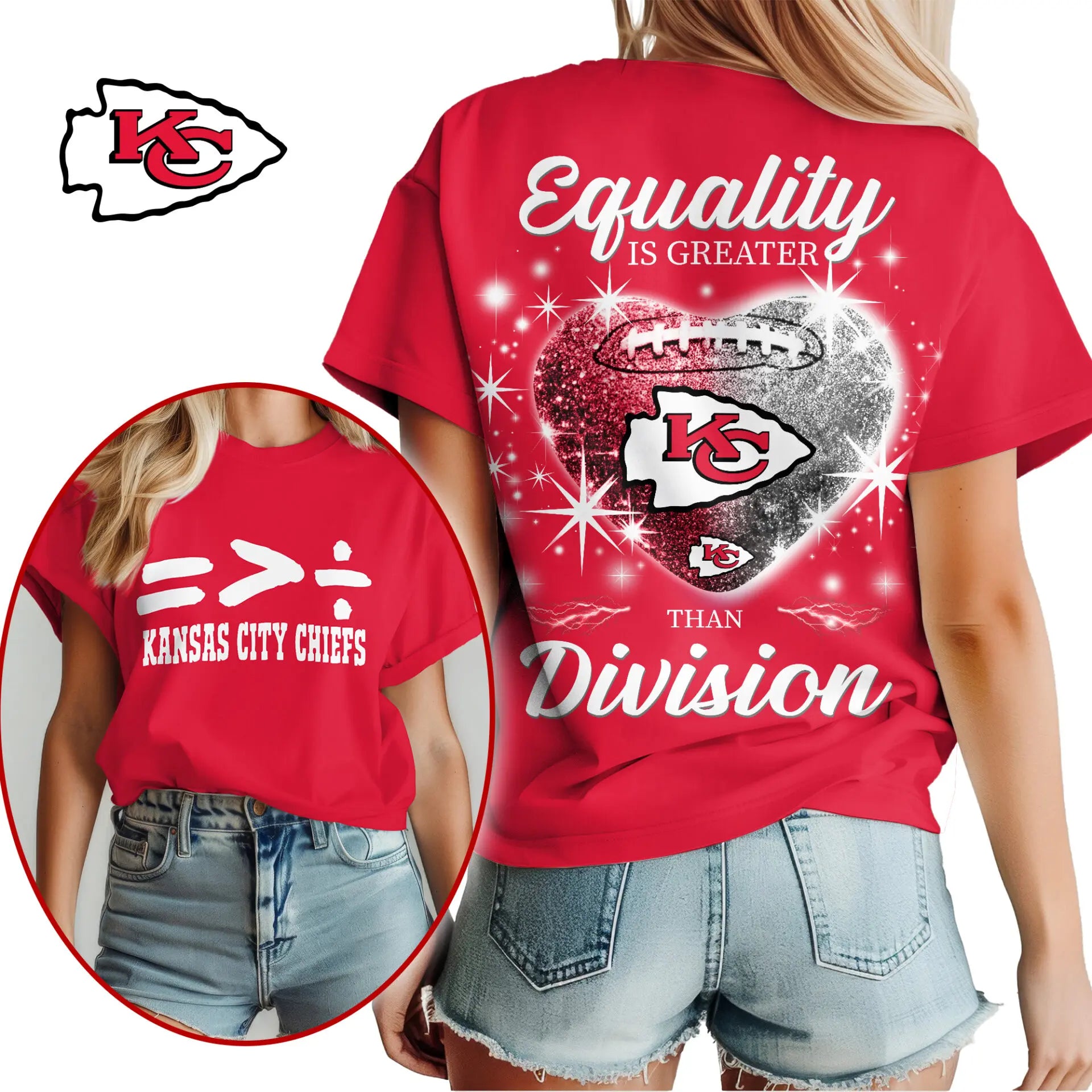 Kansas City Chiefs | Premium Women’s Equality Day Women’s Shirt NY – HuddleStyle.com - Main