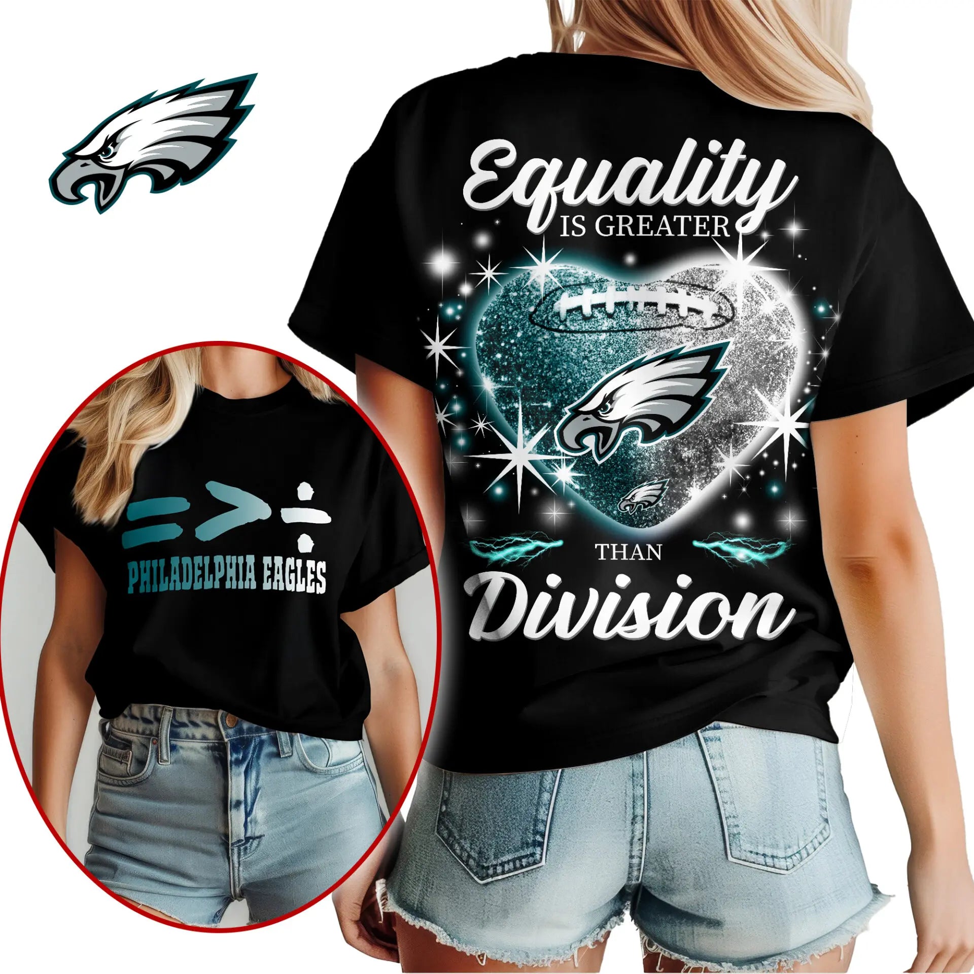Philadelphia Eagles | Premium Women’s Equality Day Women’s Shirt NY – HuddleStyle.com - Main