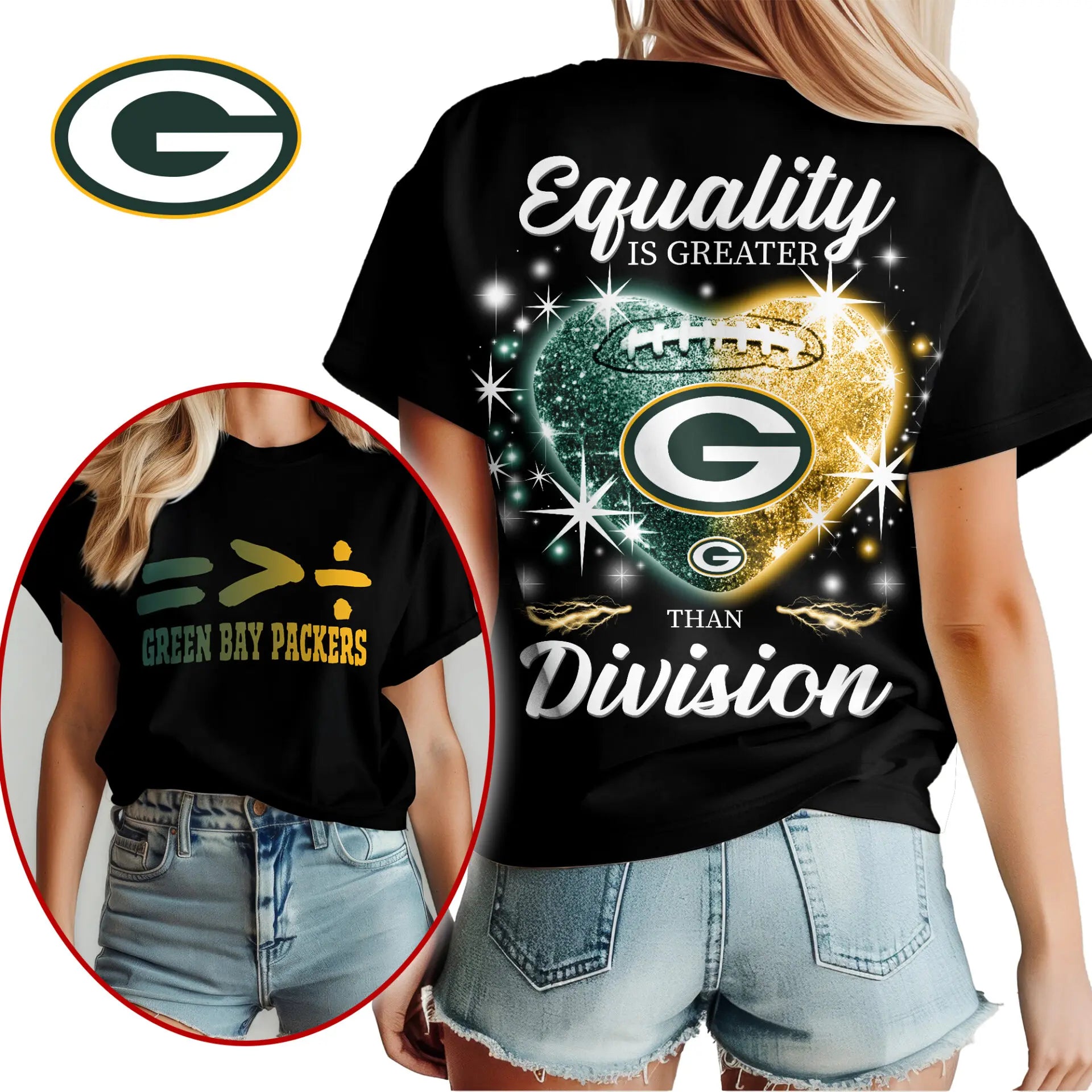Green Bay Packers | Premium Women’s Equality Day Women’s Shirt NY – HuddleStyle.com - Image 2