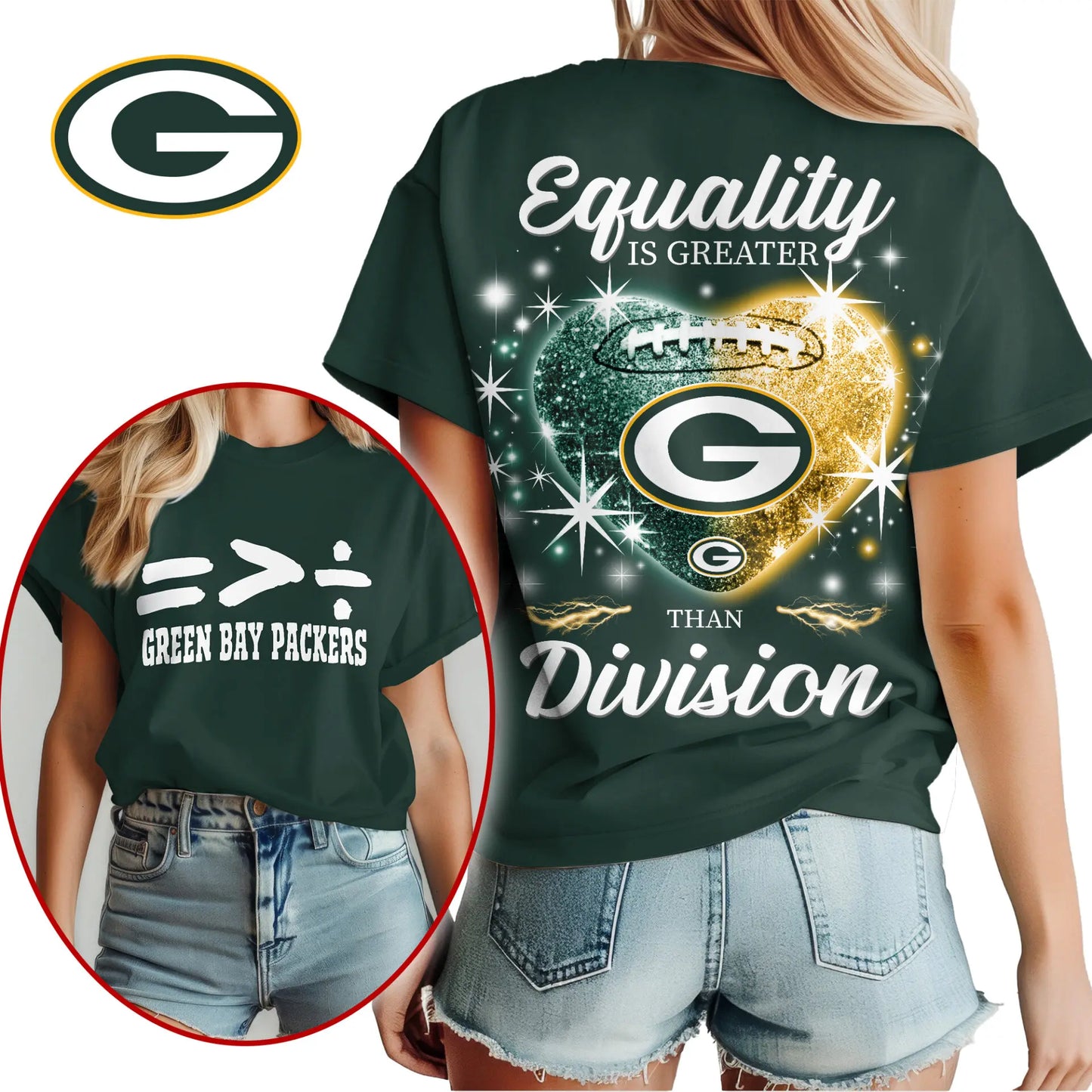 Green Bay Packers | Premium Women’s Equality Day Women’s Shirt NY – HuddleStyle.com - Main