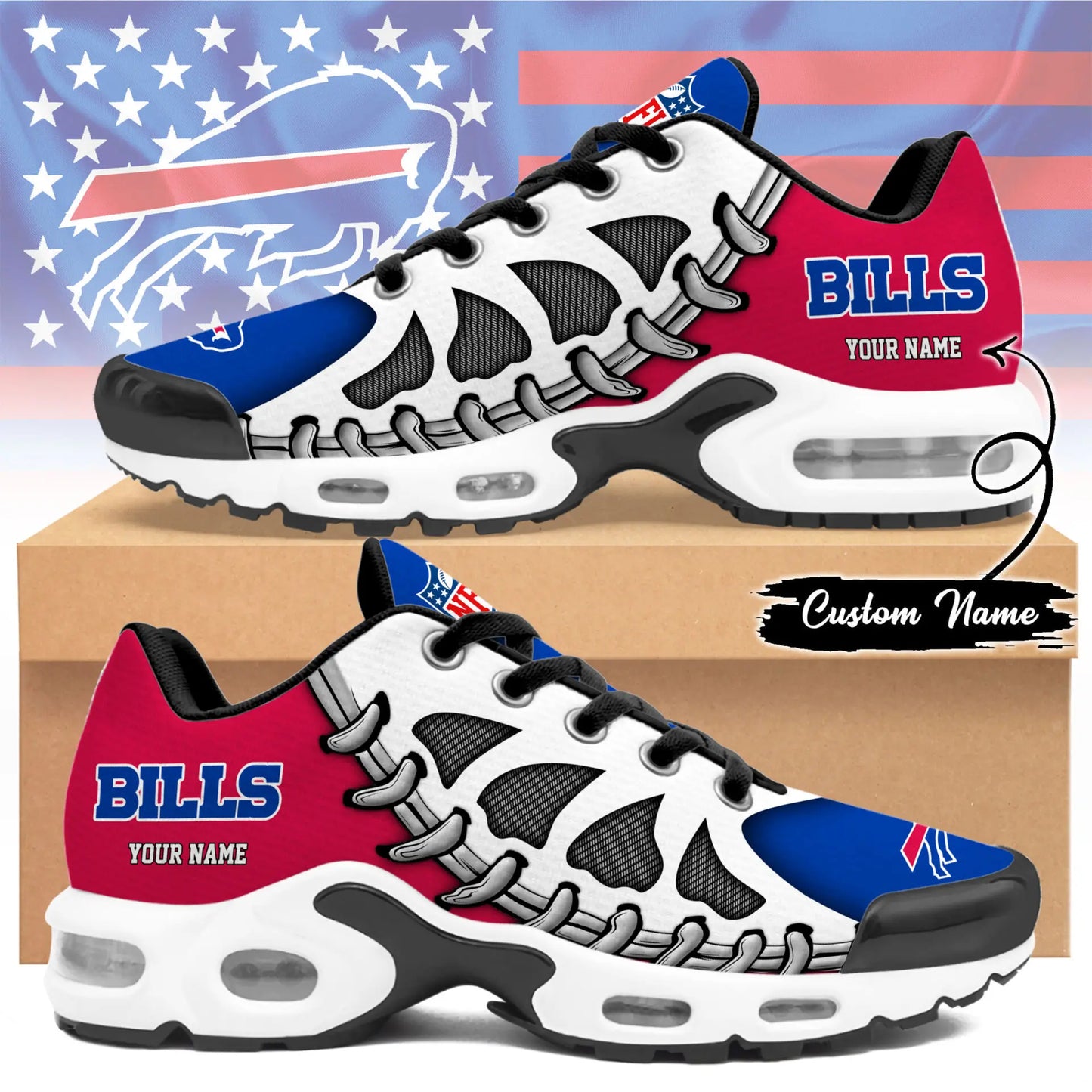 Buffalo Bills | Premium NFL Custom Air Max Shoes for Fans NY – HuddleStyle.com - Main