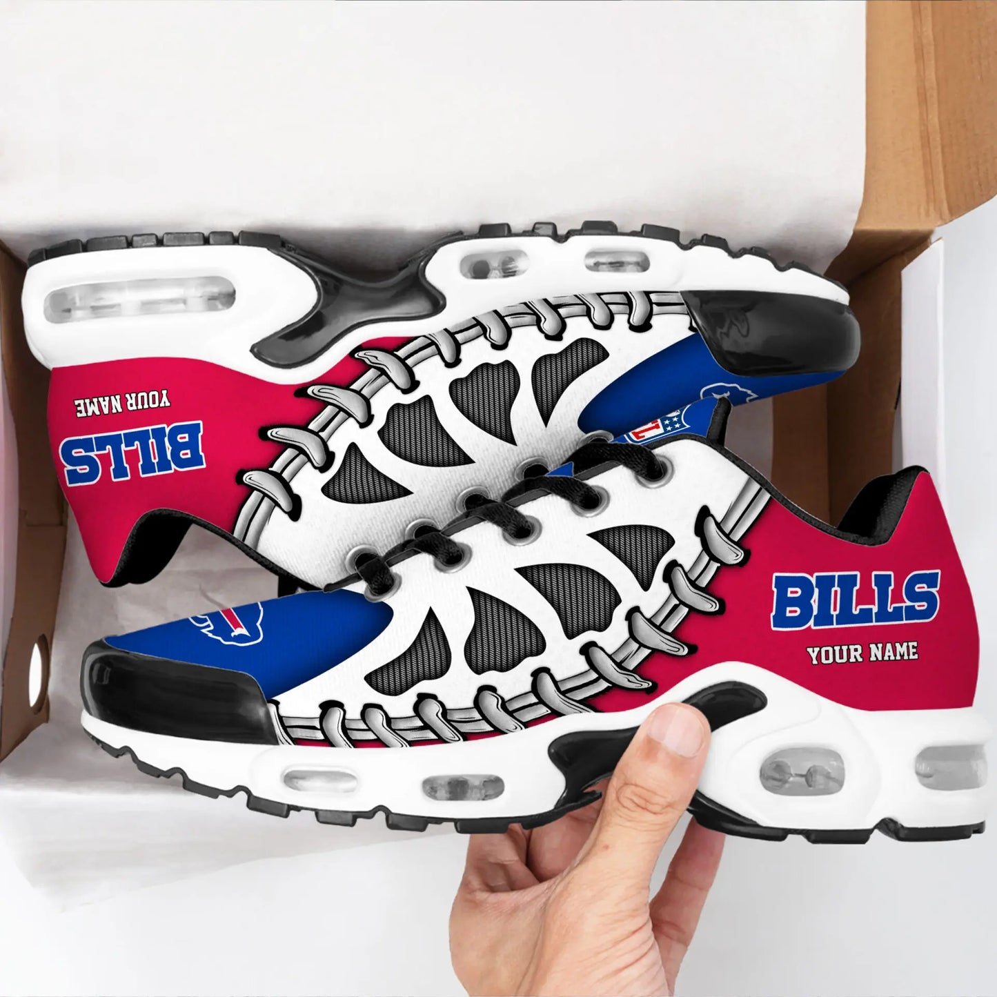 Buffalo Bills | Premium NFL Custom Air Max Shoes for Fans NY – HuddleStyle.com - Image 2
