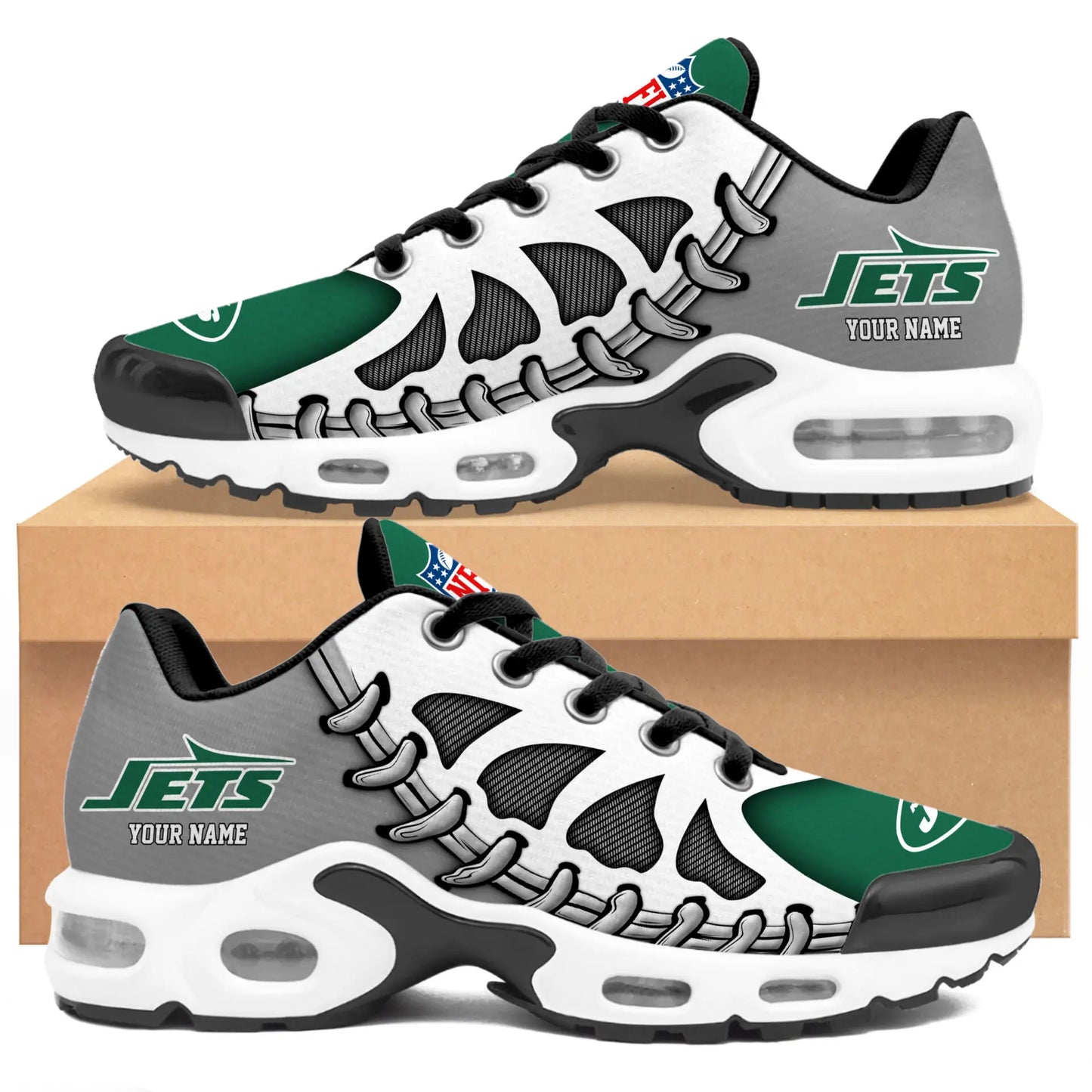 New York Jets | Premium NFL Custom Air Max Shoes for Fans NY – HuddleStyle.com - Image 4
