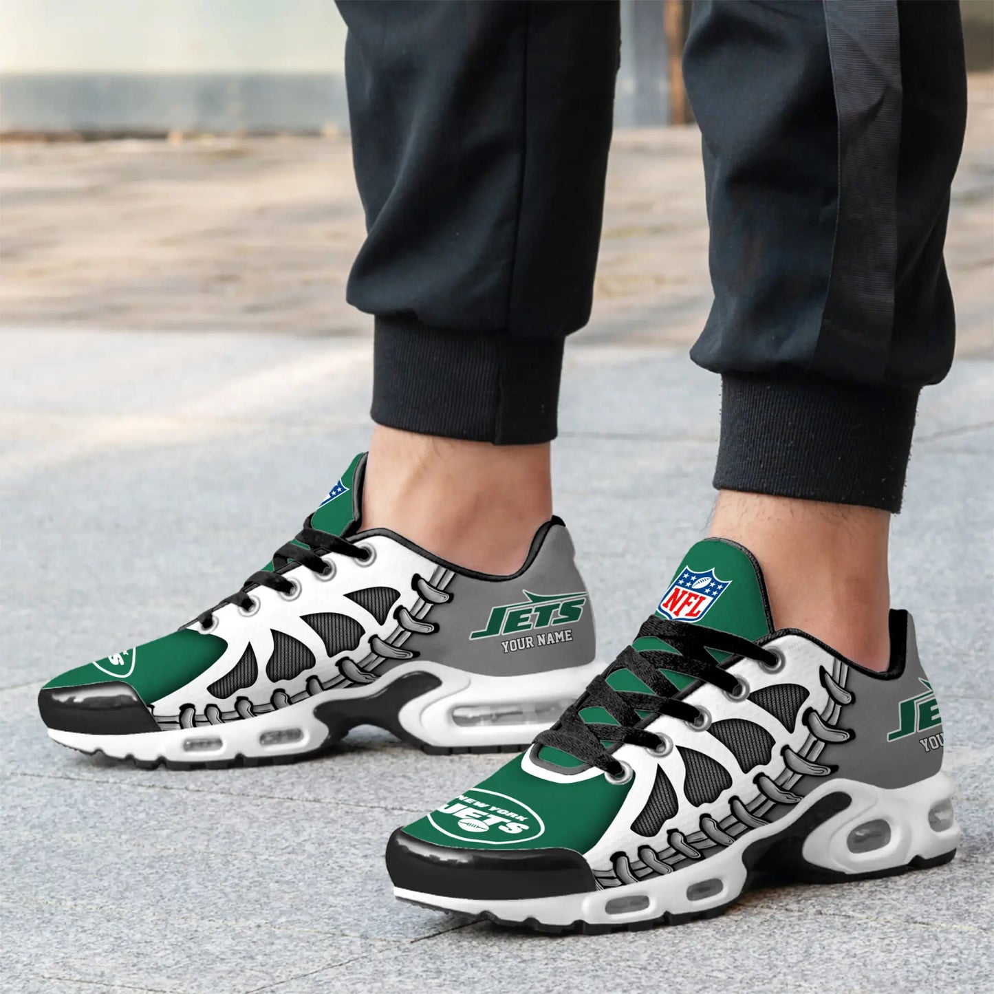 New York Jets | Premium NFL Custom Air Max Shoes for Fans NY – HuddleStyle.com - Image 3