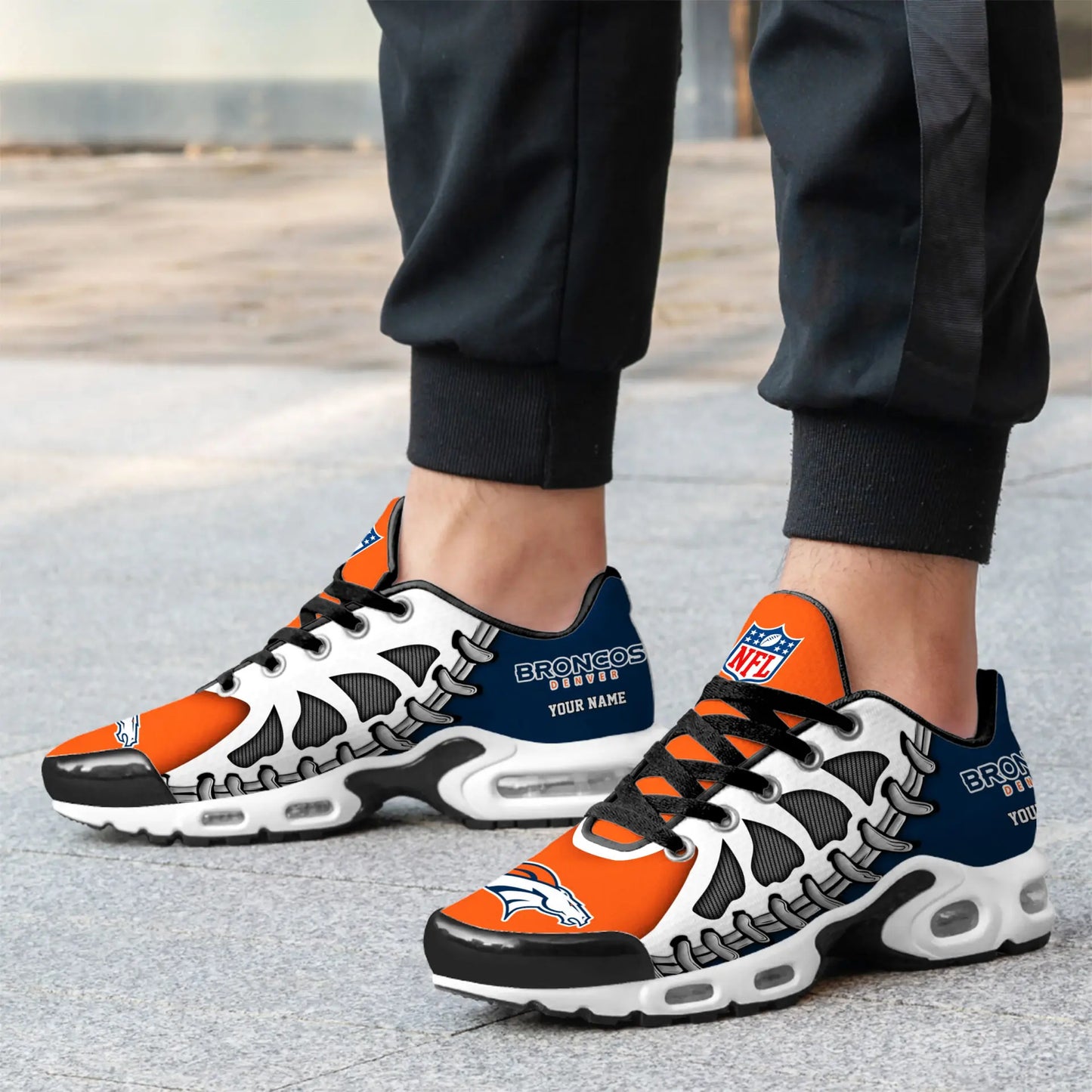 Denver Broncos | Premium NFL Custom Air Max Shoes for Fans NY – HuddleStyle.com - Image 3
