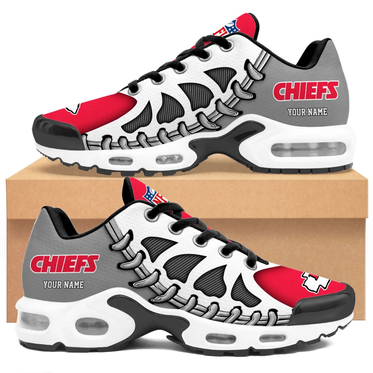 Kansas City Chiefs | Premium NFL Custom Air Max Shoes for Fans NY – HuddleStyle.com - Image 3