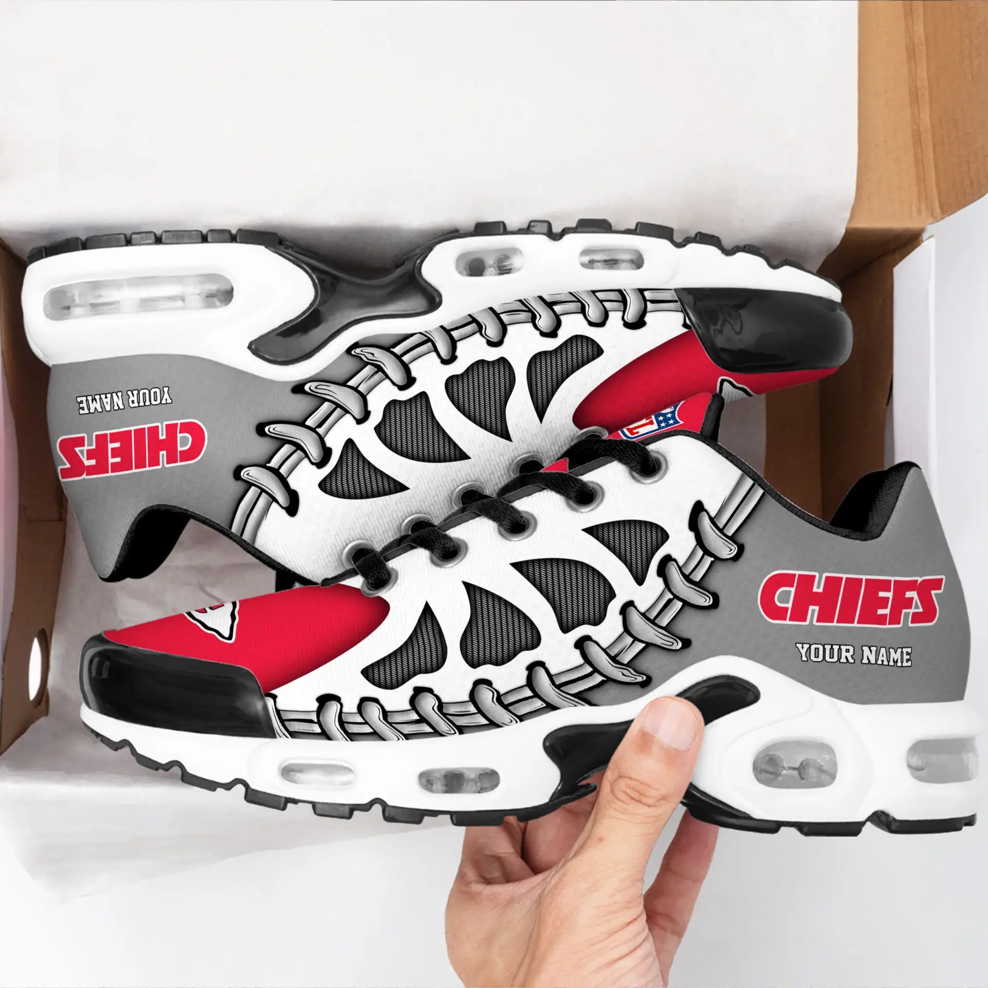 Kansas City Chiefs | Premium NFL Custom Air Max Shoes for Fans NY – HuddleStyle.com - Image 2