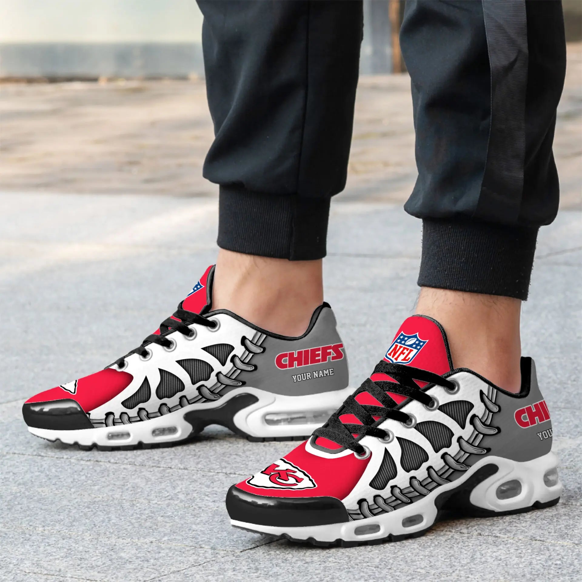 Kansas City Chiefs | Premium NFL Custom Air Max Shoes for Fans NY – HuddleStyle.com - Image 4