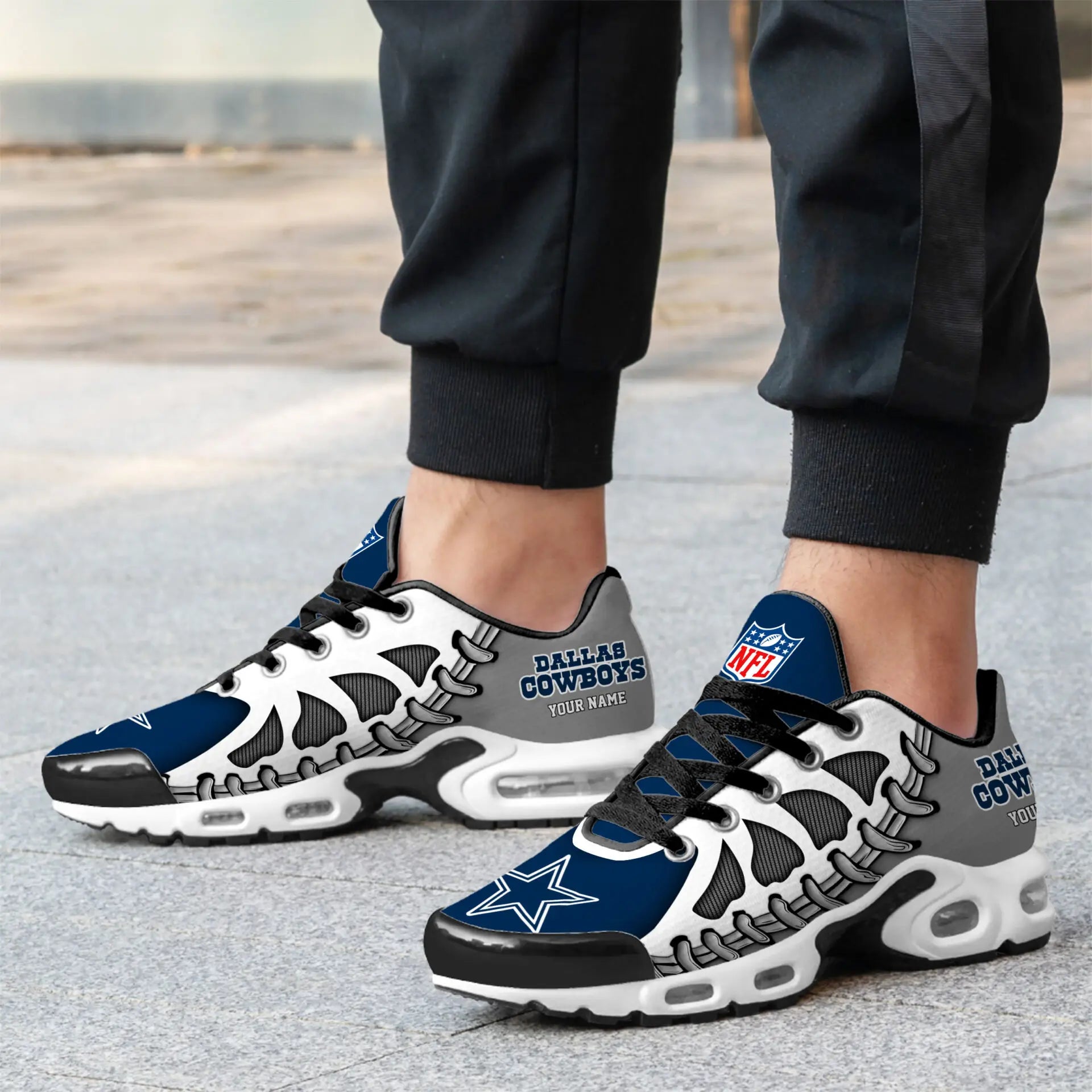 Dallas Cowboys | Premium NFL Custom Air Max Shoes for Fans NY – HuddleStyle.com - Image 3
