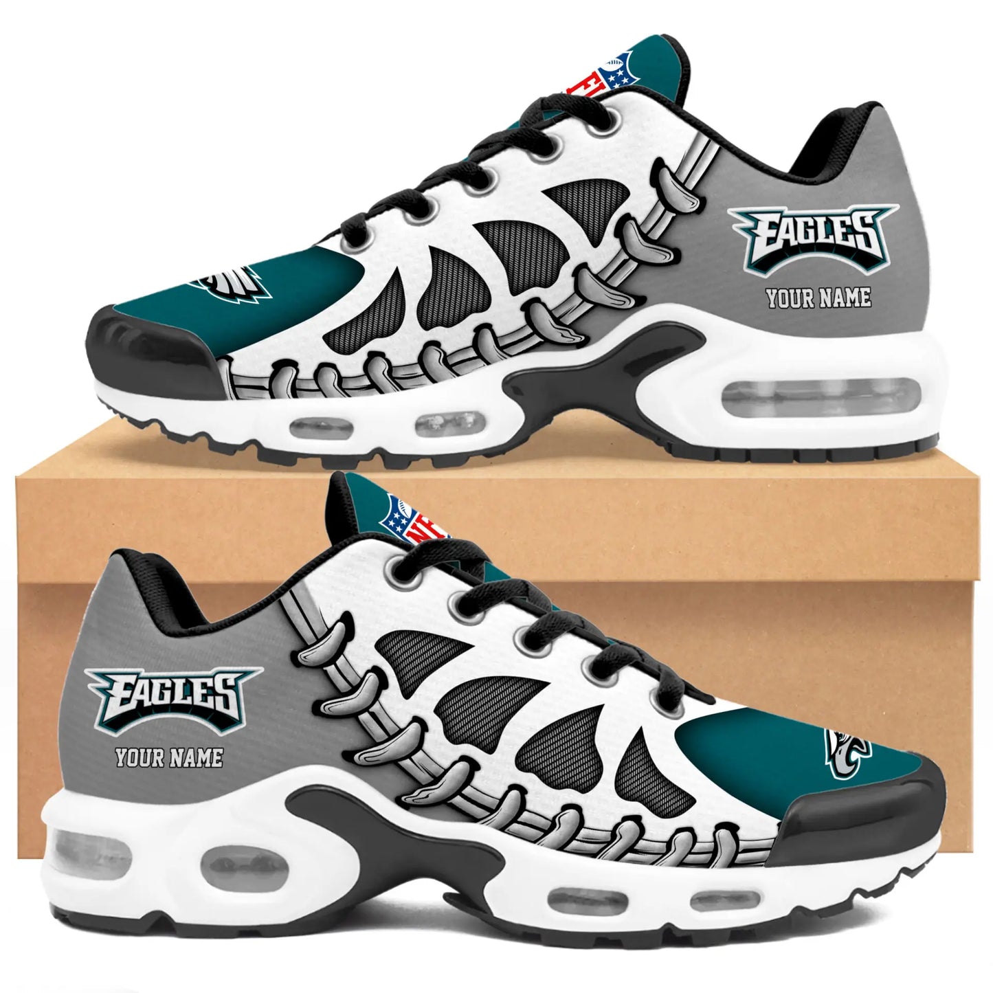 Philadelphia Eagles | Premium NFL Custom Air Max Shoes for Fans NY – HuddleStyle.com - Image 4