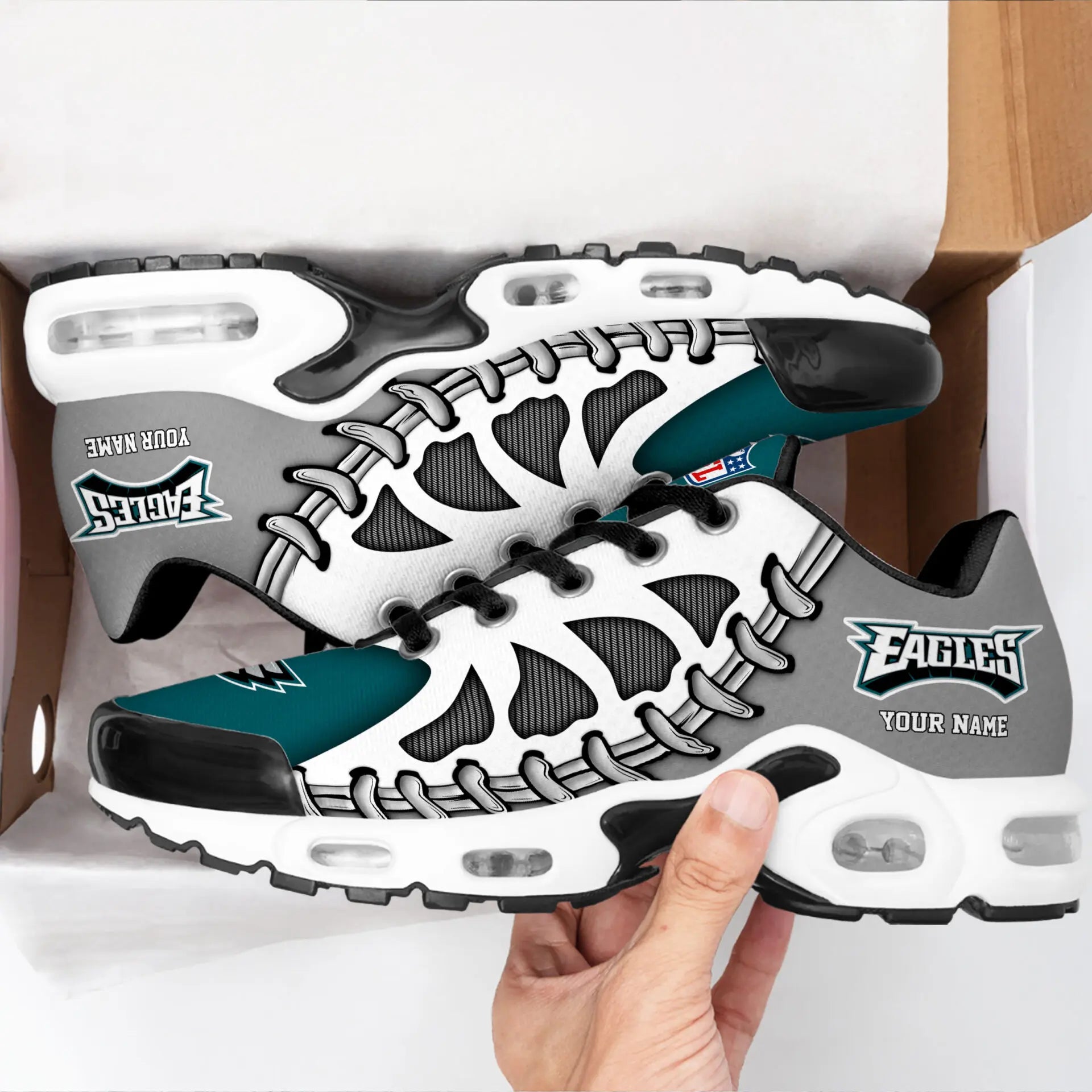 Philadelphia Eagles | Premium NFL Custom Air Max Shoes for Fans NY – HuddleStyle.com - Image 2