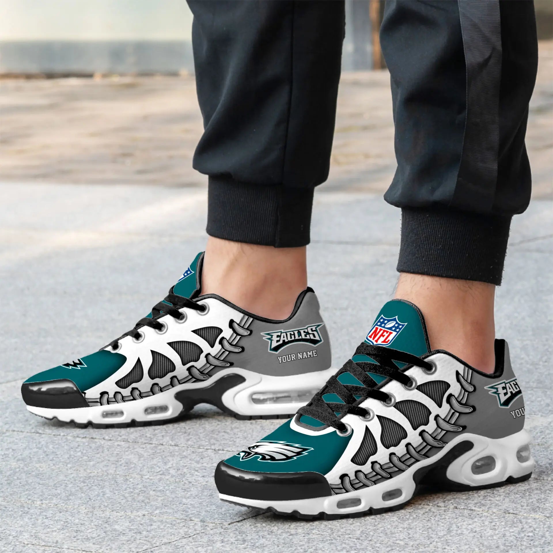 Philadelphia Eagles | Premium NFL Custom Air Max Shoes for Fans NY – HuddleStyle.com - Image 3