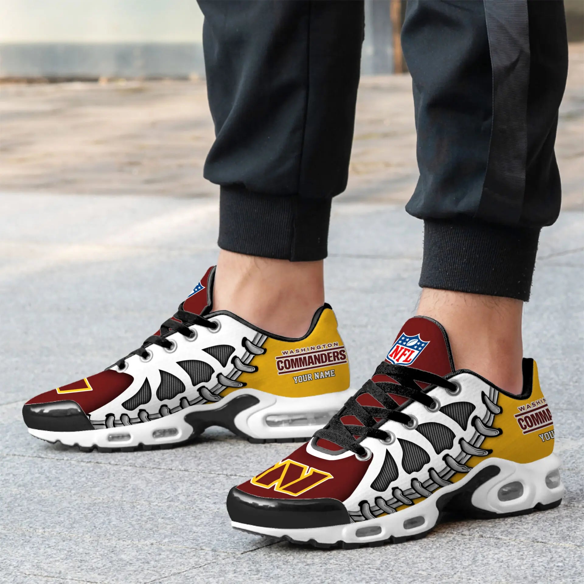 Washington Commanders | Premium NFL Custom Air Max Shoes for Fans NY – HuddleStyle.com - Image 4