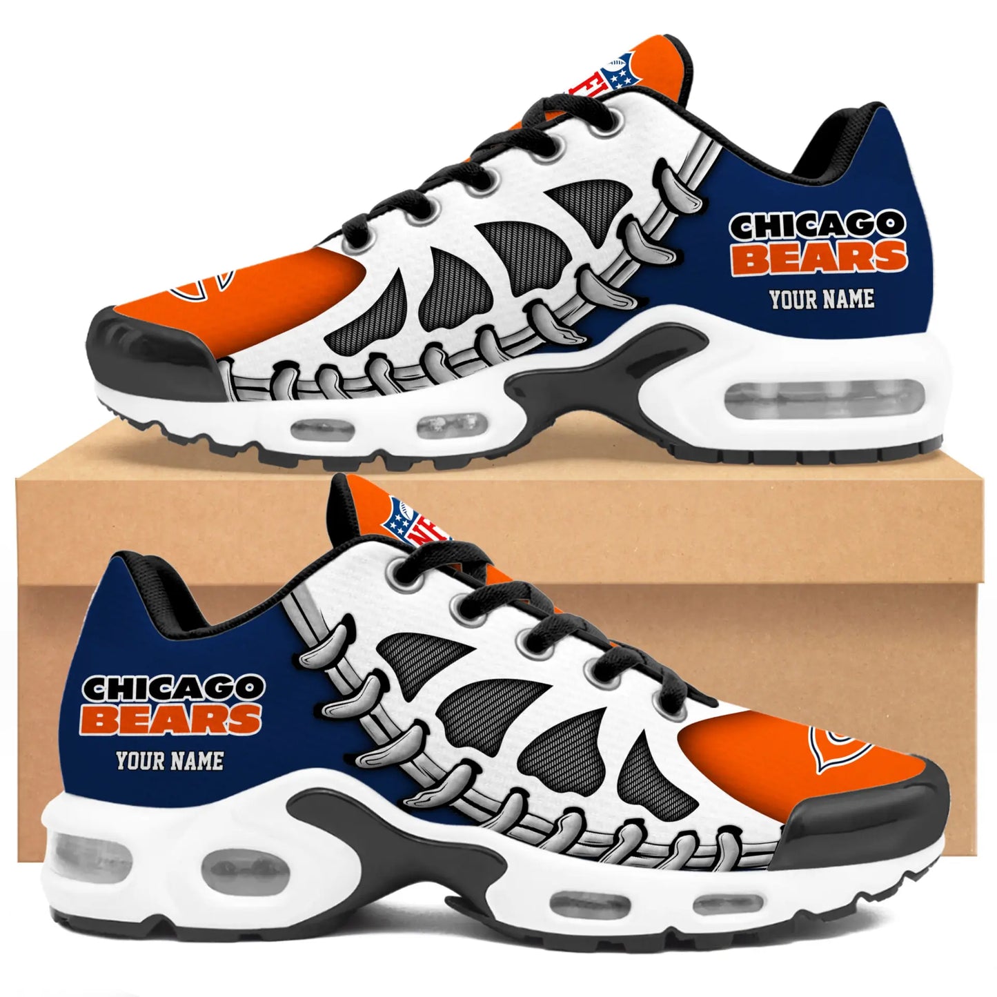 Chicago Bears | Premium NFL Custom Air Max Shoes for Fans NY – HuddleStyle.com - Image 4