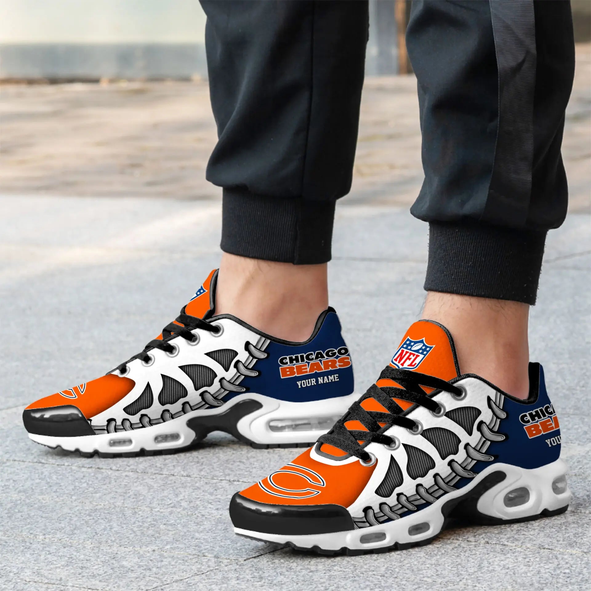 Chicago Bears | Premium NFL Custom Air Max Shoes for Fans NY – HuddleStyle.com - Image 3