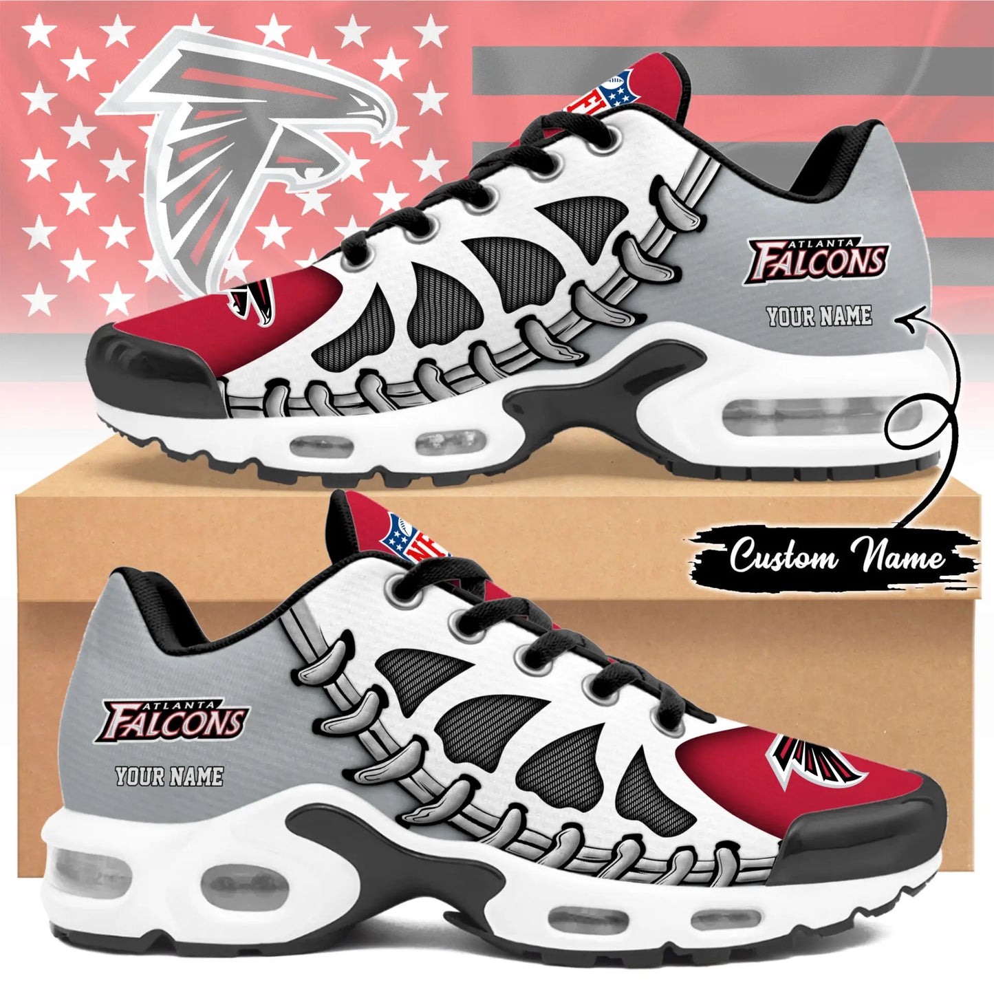 Atlanta Falcons | Premium NFL Custom Air Max Shoes for Fans NY – HuddleStyle.com - Main