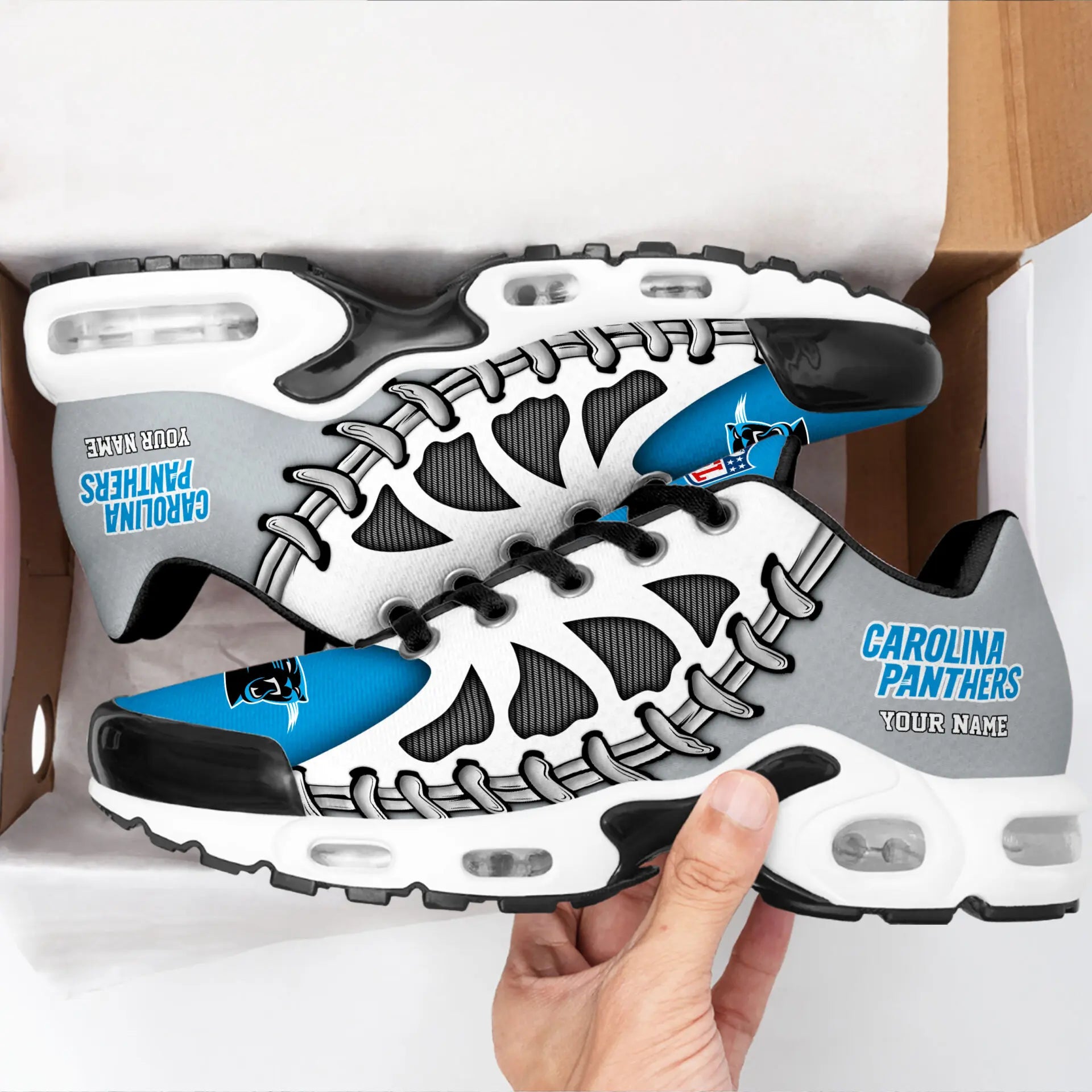 Carolina Panthers | Premium NFL Custom Air Max Shoes for Fans NY – HuddleStyle.com - Image 2