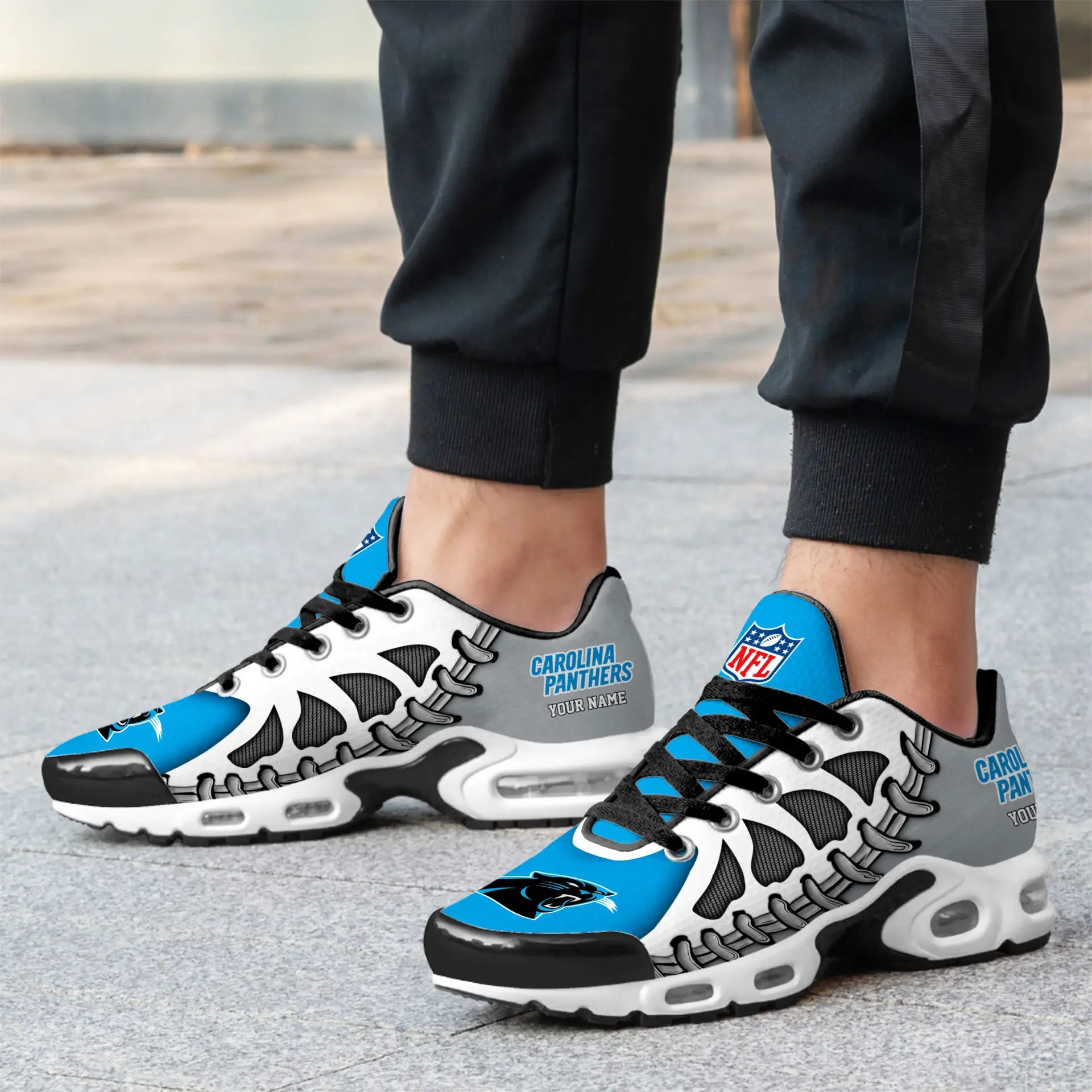 Carolina Panthers | Premium NFL Custom Air Max Shoes for Fans NY – HuddleStyle.com - Image 3