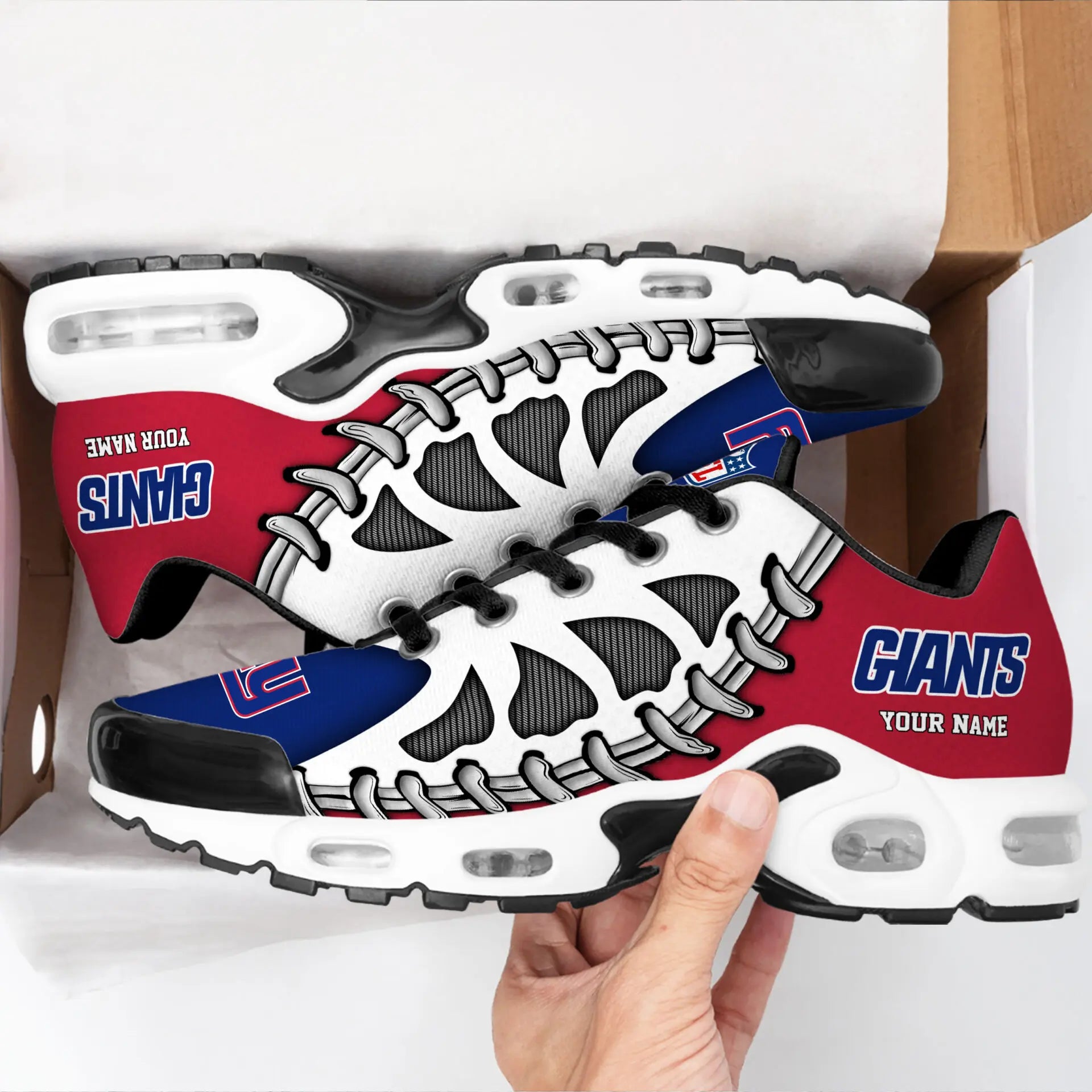 New York Giants | Premium NFL Custom Air Max Shoes for Fans NY – HuddleStyle.com - Image 2