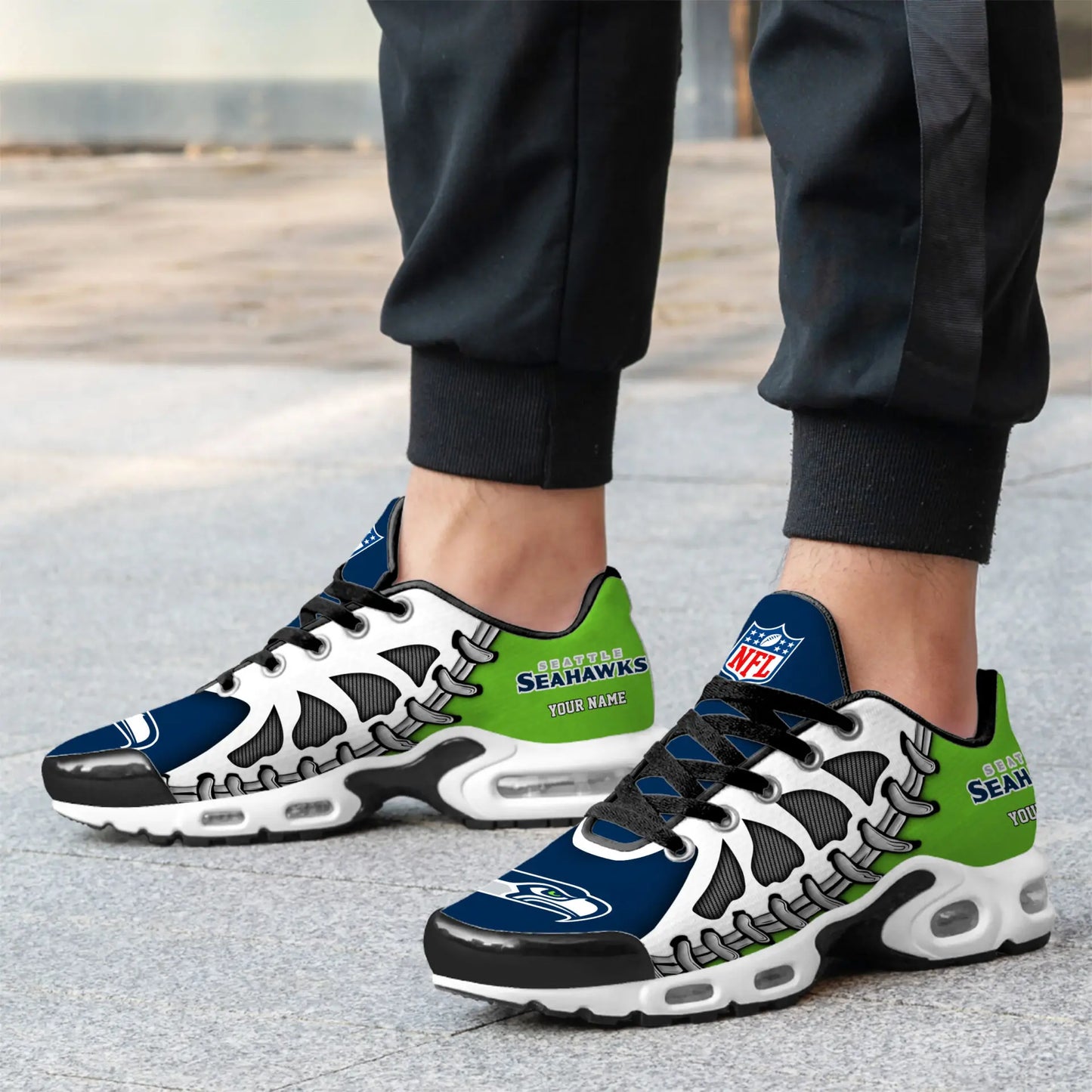 Seattle Seahawks | Premium NFL Custom Air Max Shoes for Fans NY – HuddleStyle.com - Image 3