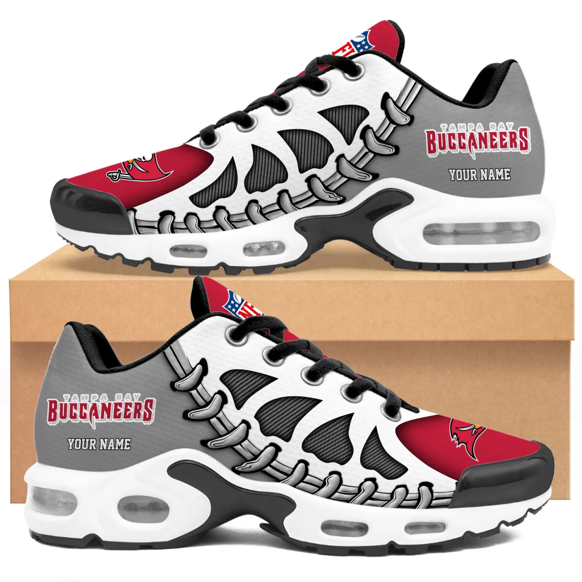 Tampa Bay Buccaneers | Premium NFL Custom Air Max Shoes for Fans NY – HuddleStyle.com - Image 4