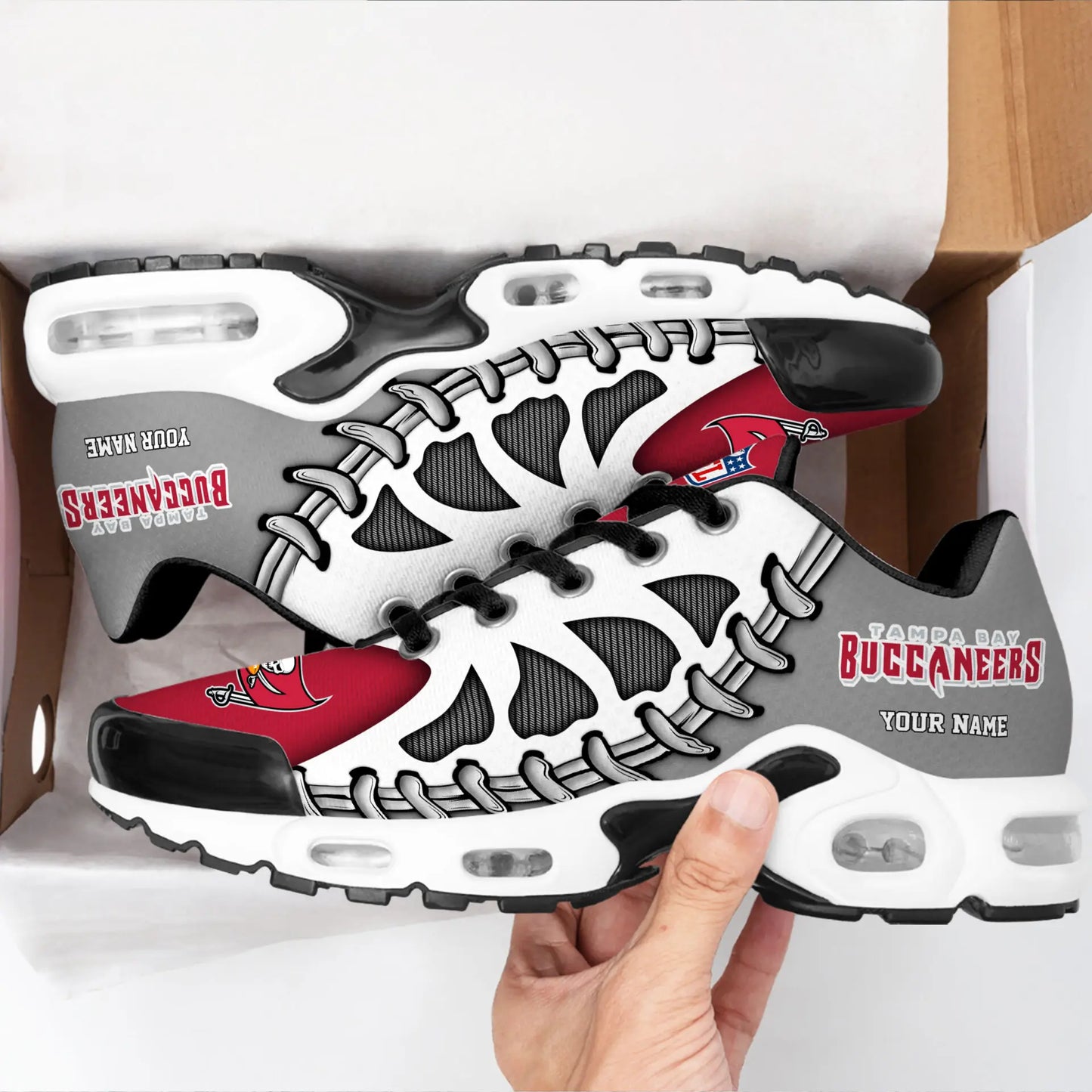 Tampa Bay Buccaneers | Premium NFL Custom Air Max Shoes for Fans NY – HuddleStyle.com - Image 2