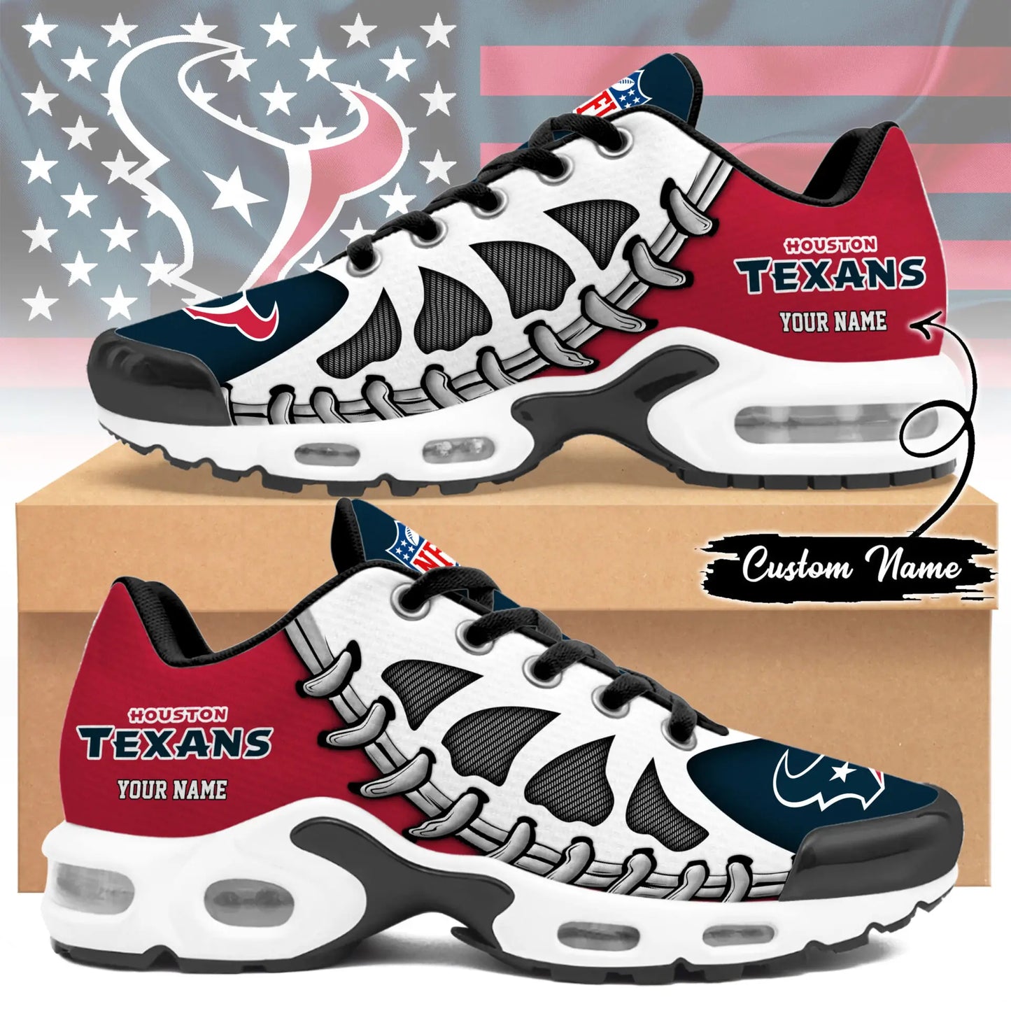 Houston Texans | Premium NFL Custom Air Max Shoes for Fans NY – HuddleStyle.com - Main