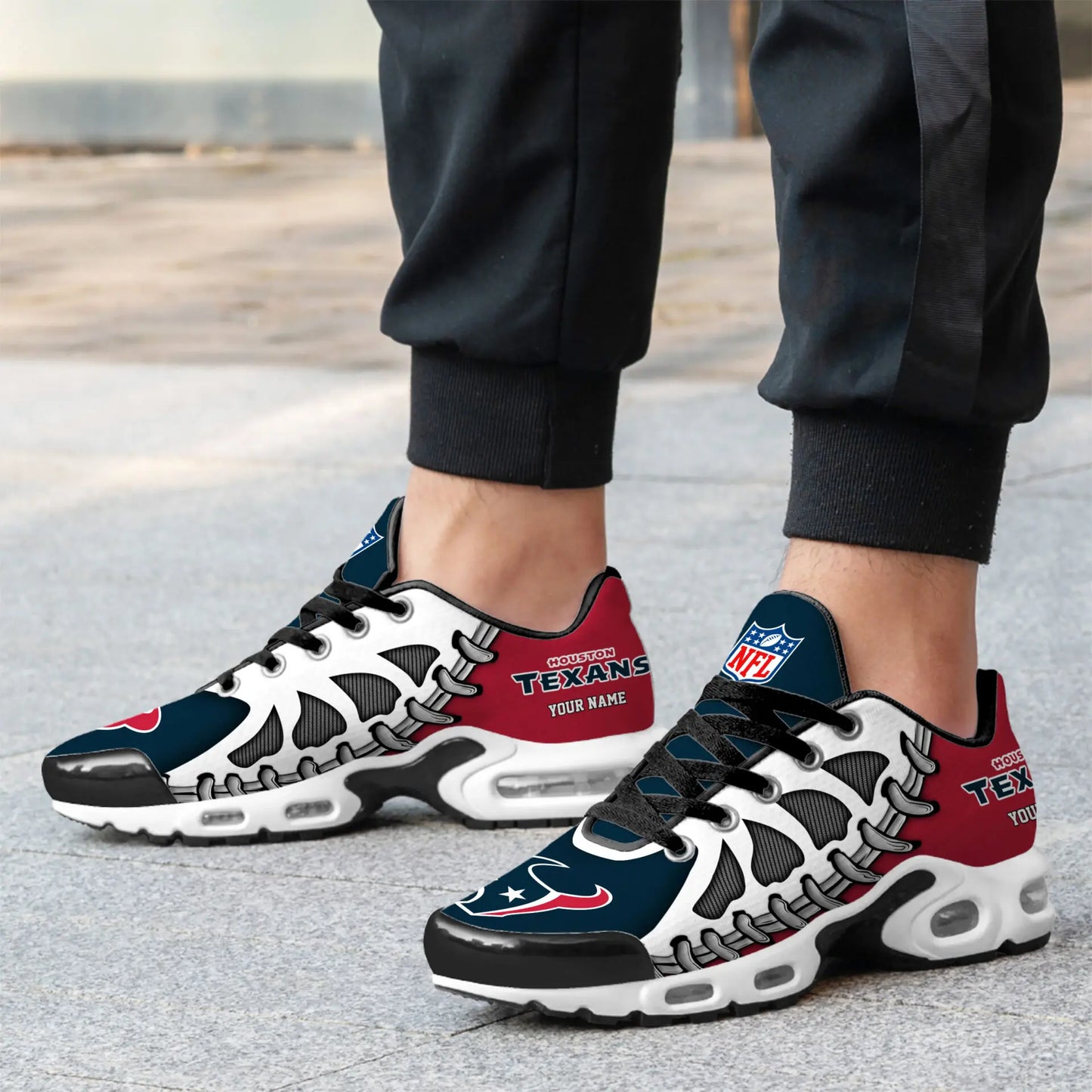 Houston Texans | Premium NFL Custom Air Max Shoes for Fans NY – HuddleStyle.com - Image 3