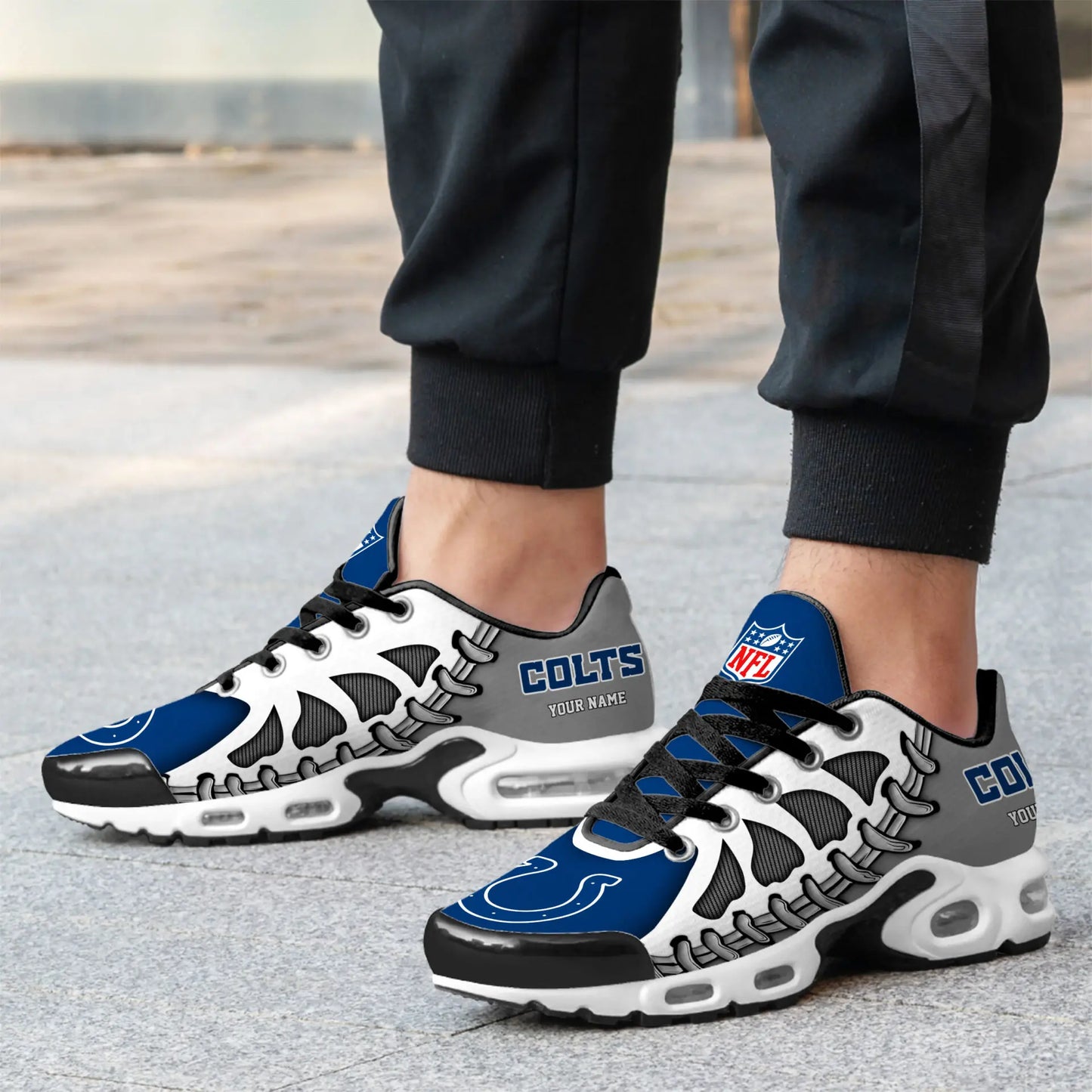 Indianapolis Colts | Premium NFL Custom Air Max Shoes for Fans NY – HuddleStyle.com - Image 3